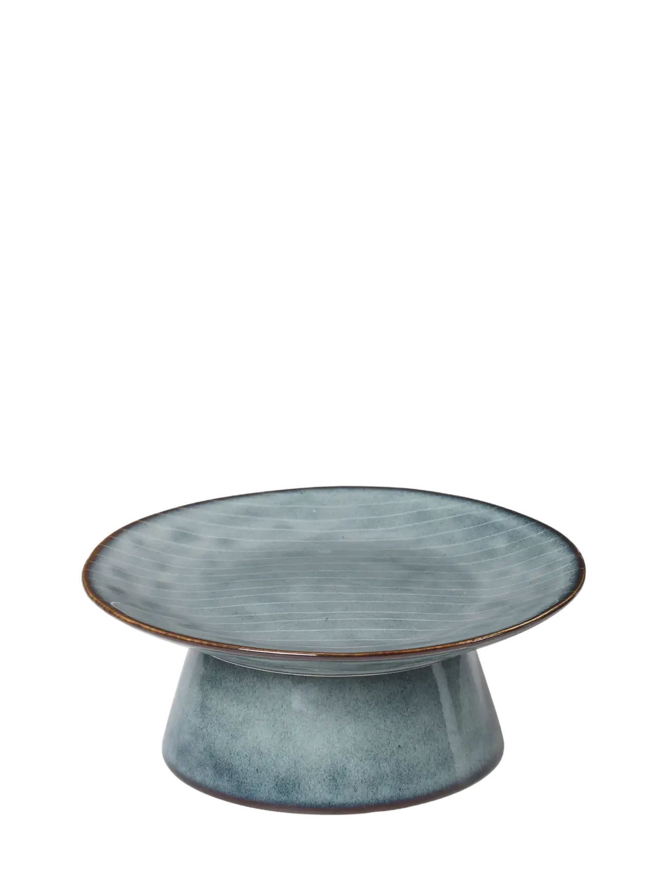 Broste Copenhagen Nordic Sea Cake Stand, Kagefad, Blå, Str: Ø 14.5 CM
