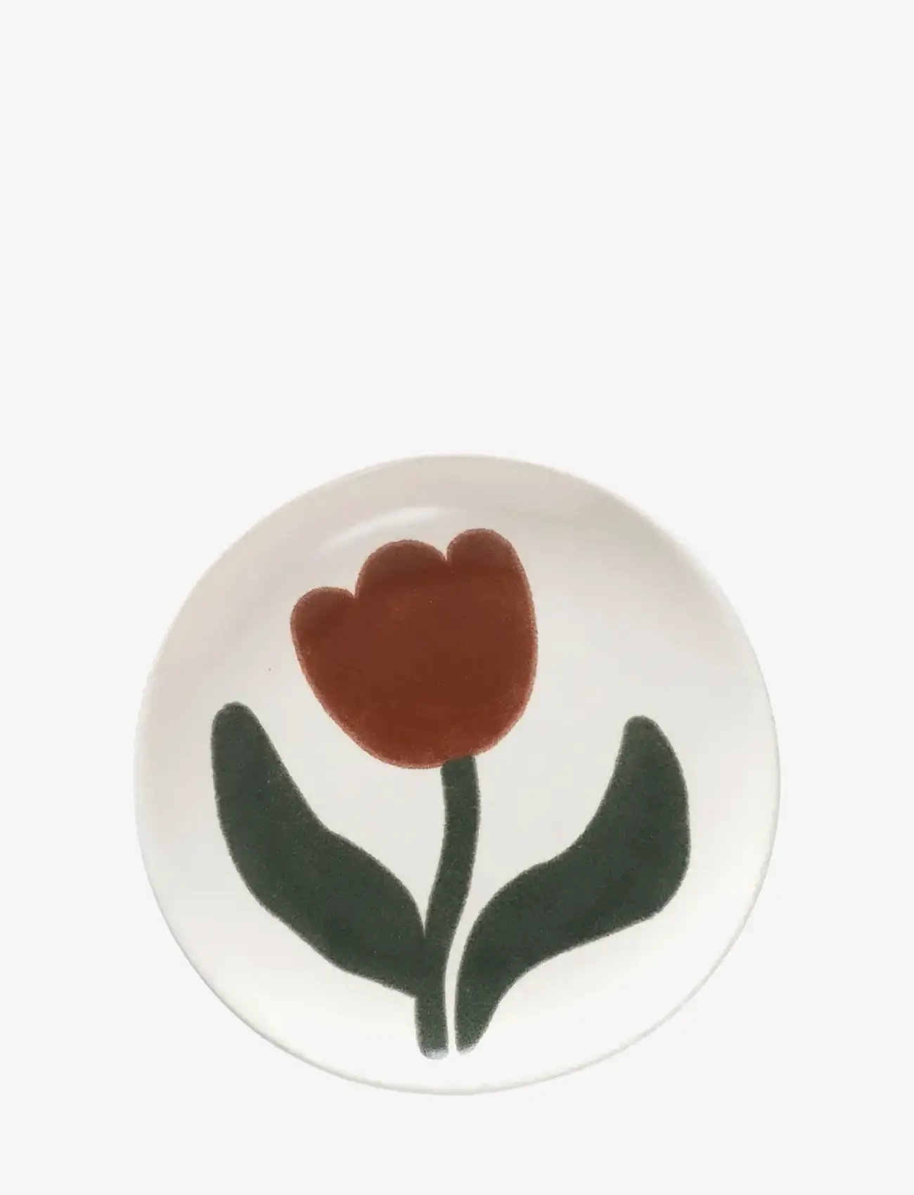 Broste Copenhagen - Dora Plate - asietter - red - 1