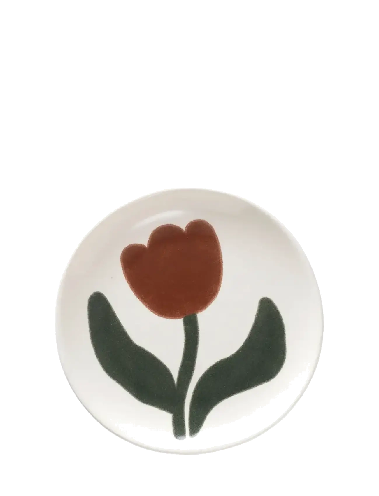 Broste Copenhagen Dora Plate - Tallerkner - RED / multi