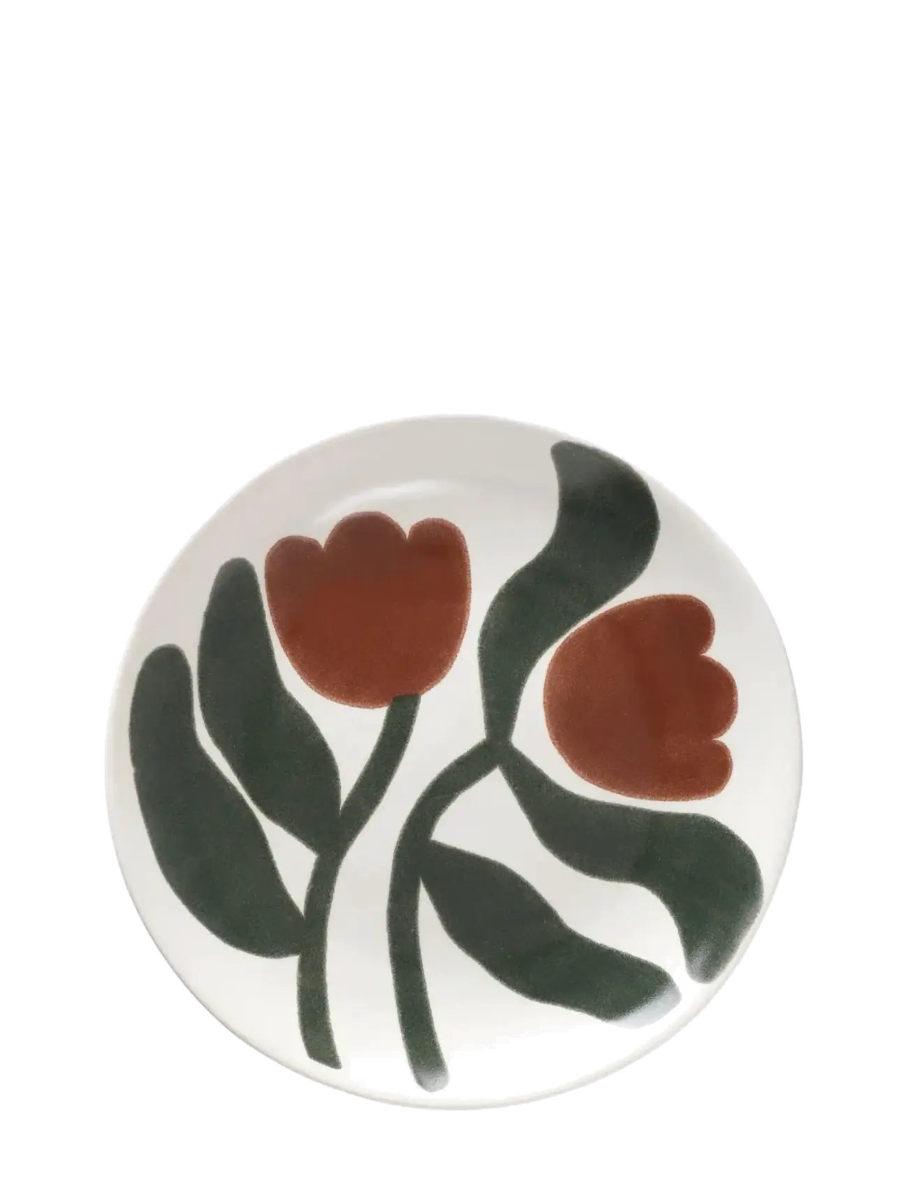 Broste Copenhagen Dora Plate - Tallerkner - RED / multi