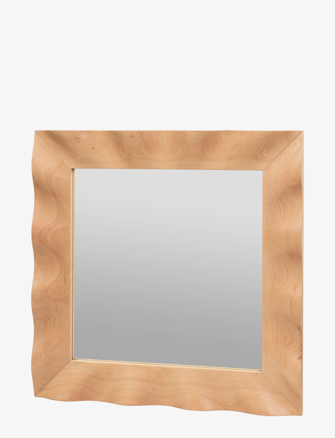 Broste Copenhagen Wavy Mirror - Speglar - NATURAL BROWN / brown