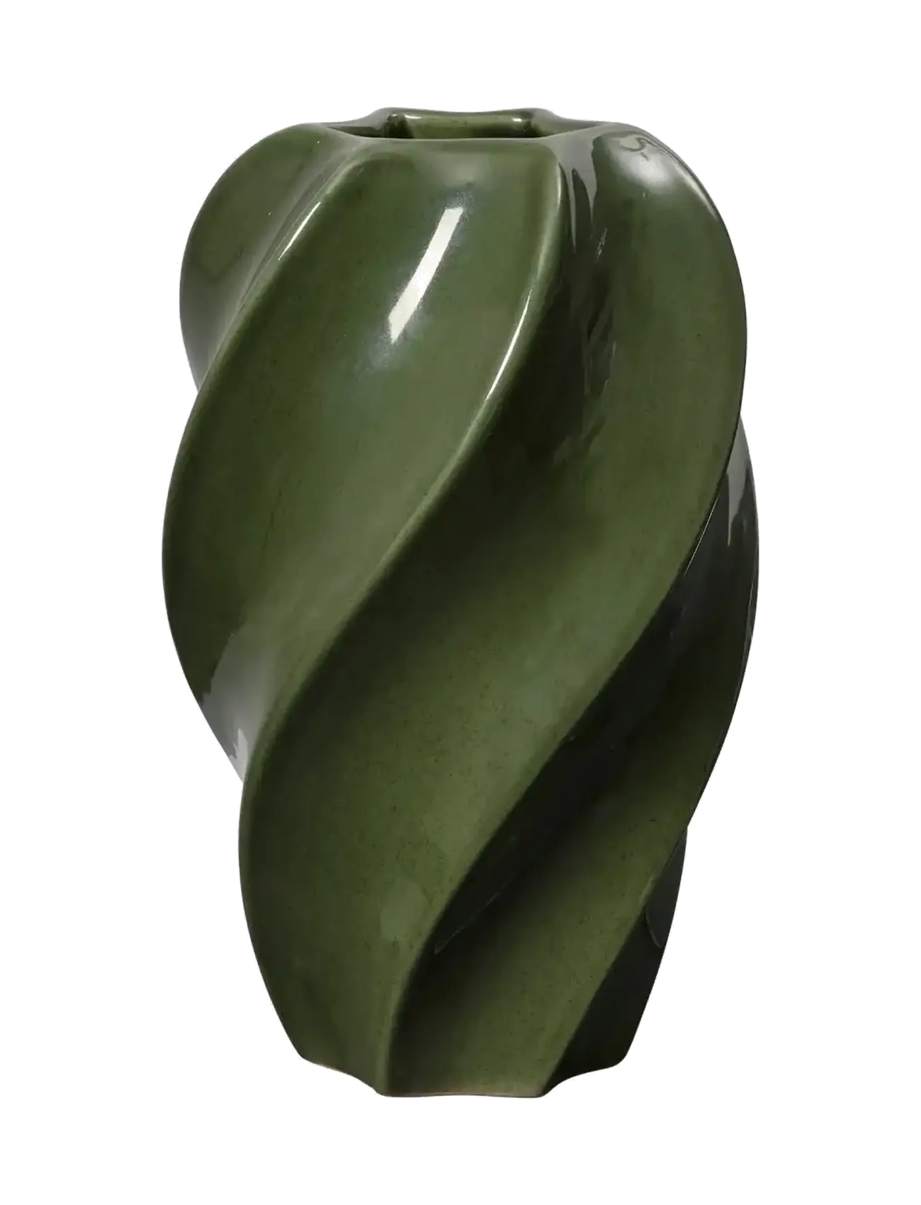 Broste Copenhagen Odette Vase - Broste Copenhagen - GREEN / green