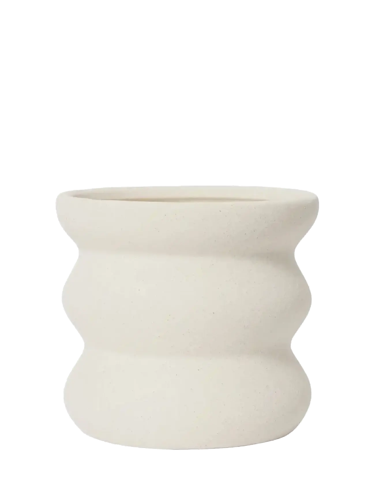 Broste Copenhagen Minna Flowerpot, H 16 cm, Decoration, Weiß - Flower Pots, Homeware