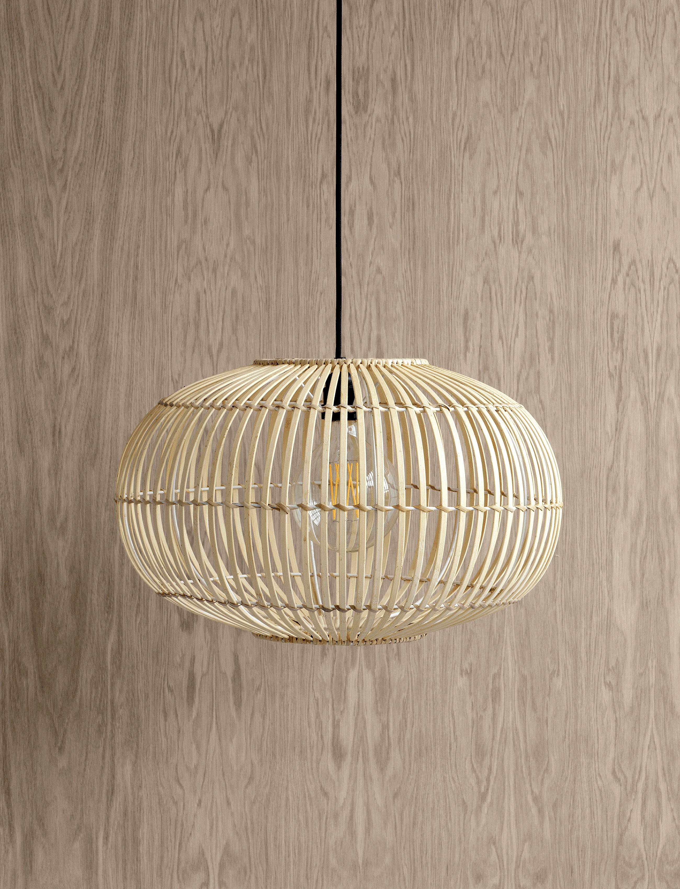 Broste Copenhagen Lampeskærm 'Zep' Til Ophæng, Ø48 cm, Brown, Belysning > Lampeskærme, Unisex