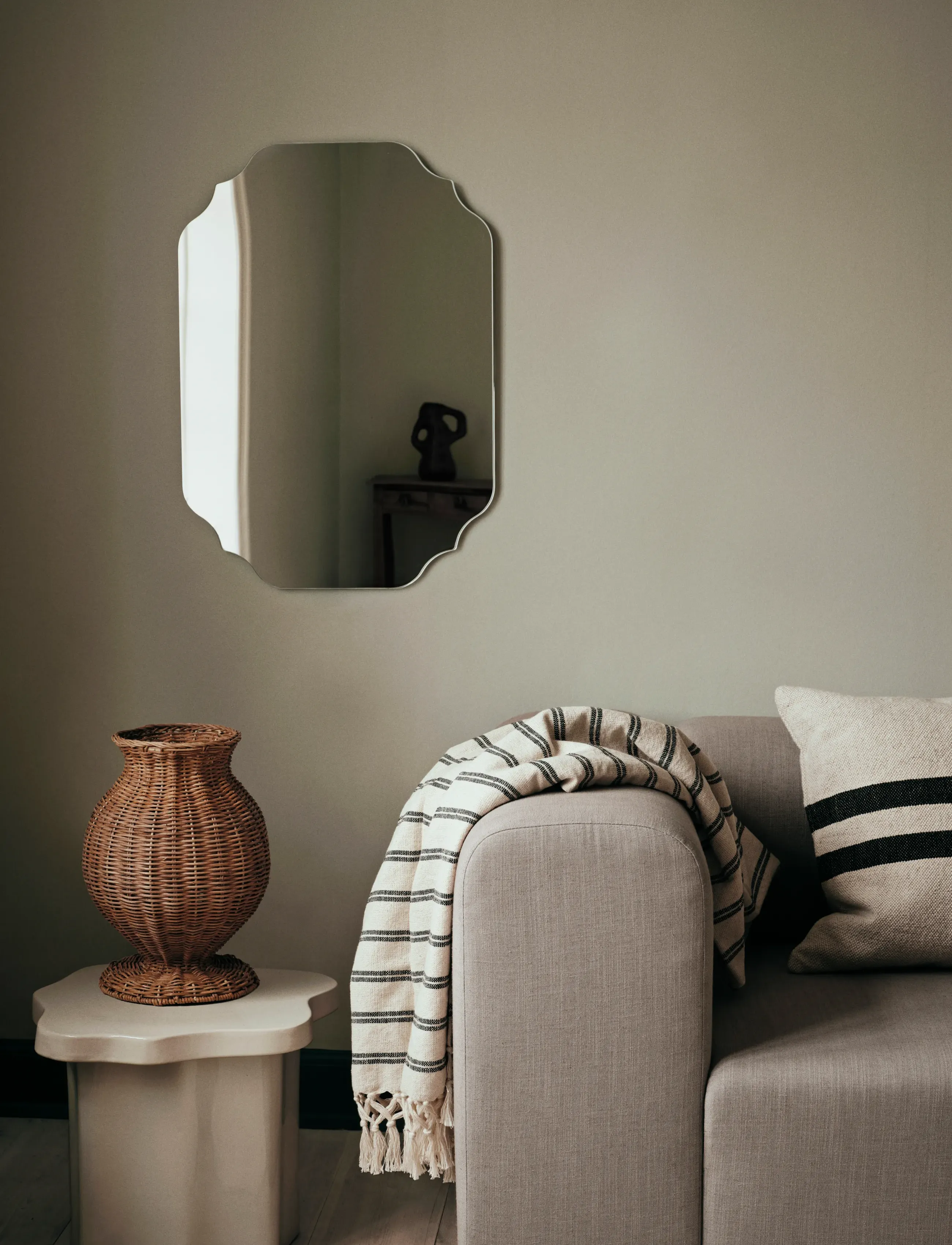 Broste Copenhagen Lulu Mirror,,,Nude Gr.H70CM