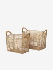 Broste Copenhagen - Safi Basket - sandėliavimo krepšeliai - natural - 0