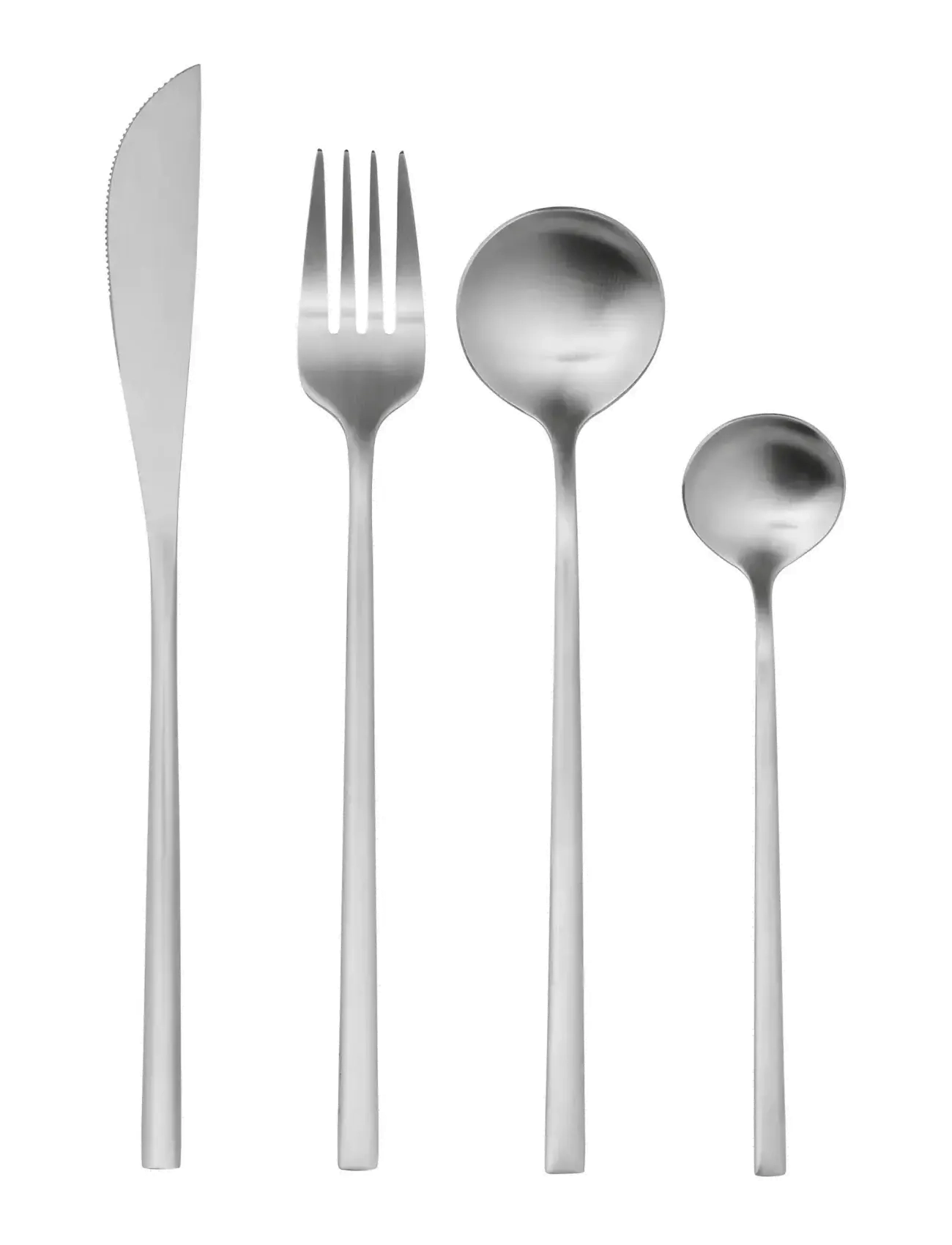 Broste Copenhagen Tofte Cutlery, L 23.5 cm, Silber - Cutlery Set, Homeware