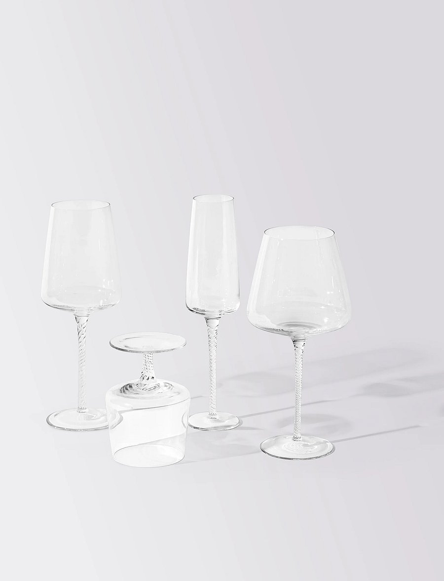 Broste Copenhagen - Bellevue Glass - baltā vīna glāzes - clear - 1