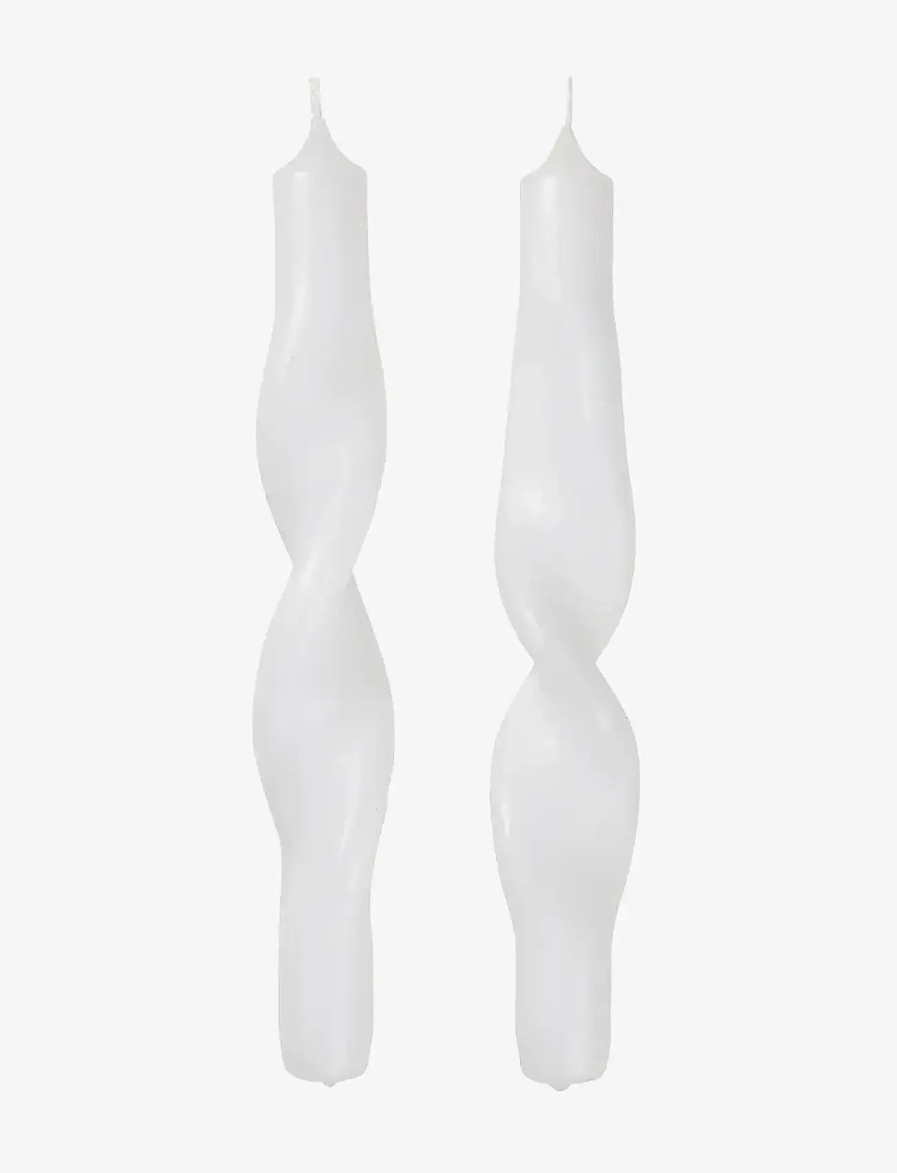 Broste Copenhagen - Twist Taper Candle - shop by price - pure white - 0