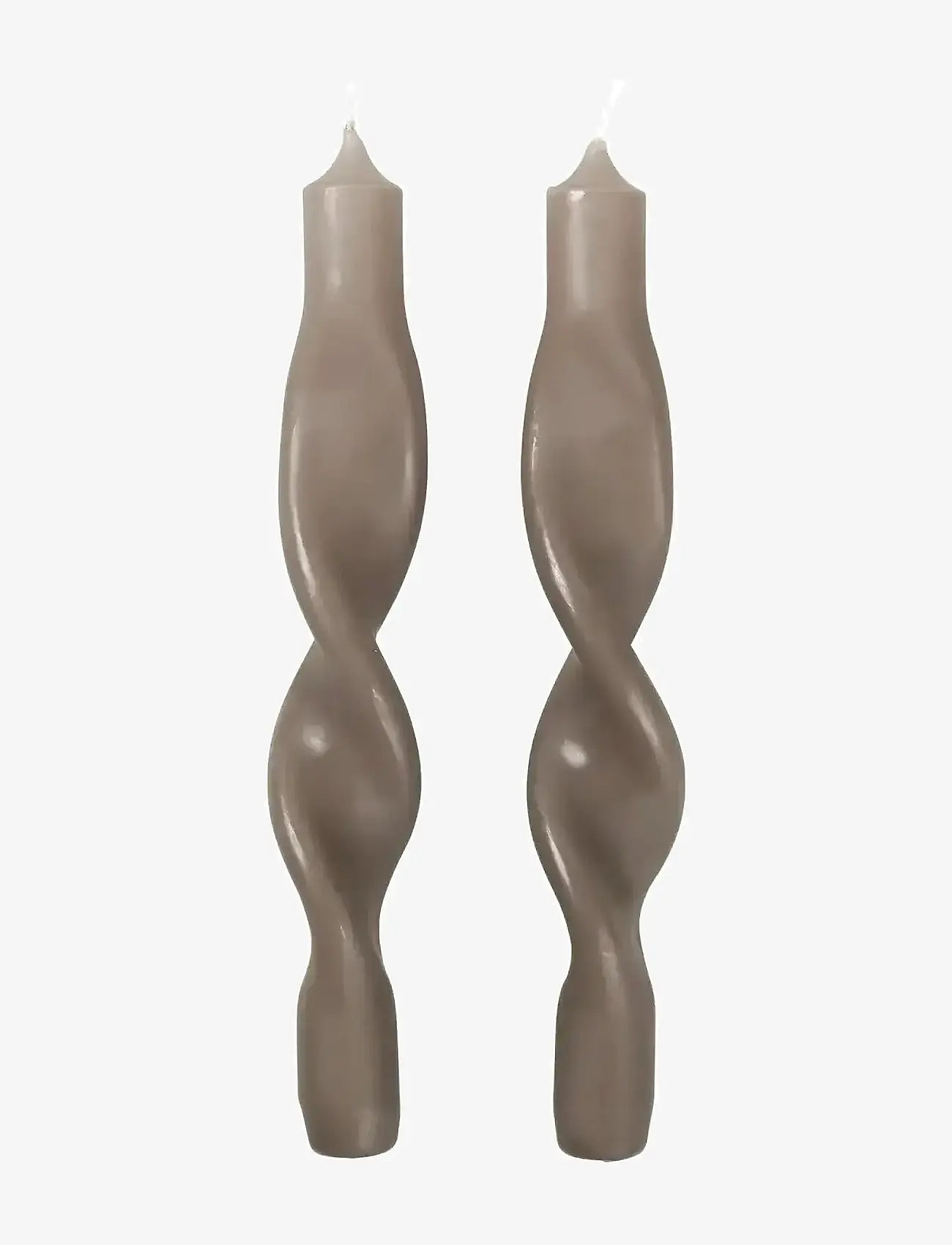 Broste Copenhagen - Twist Taper Candle - køb efter pris - linen - 0