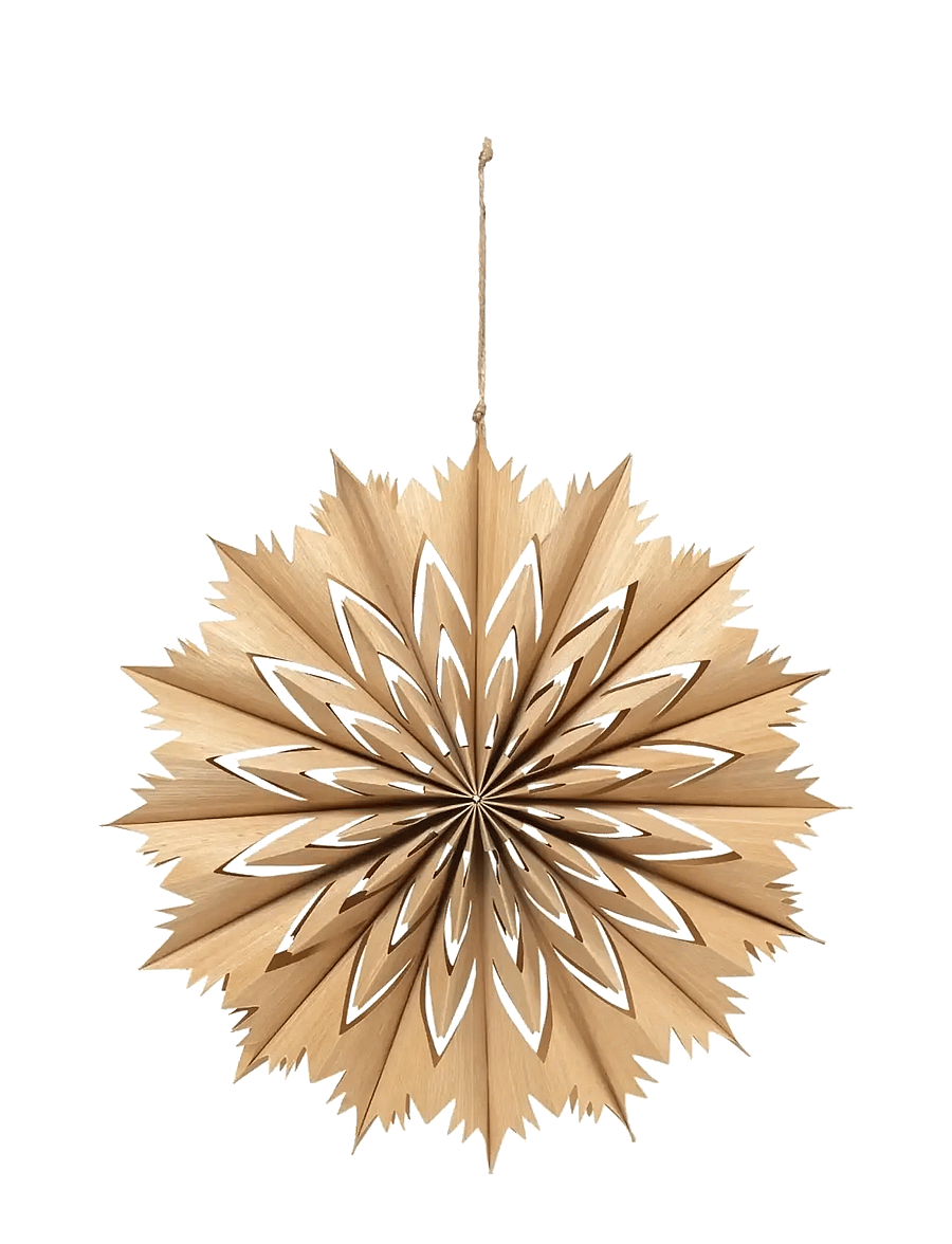 Broste Copenhagen - Venja Star Ornament - kalėdiniai žaisliukai - natural - 0