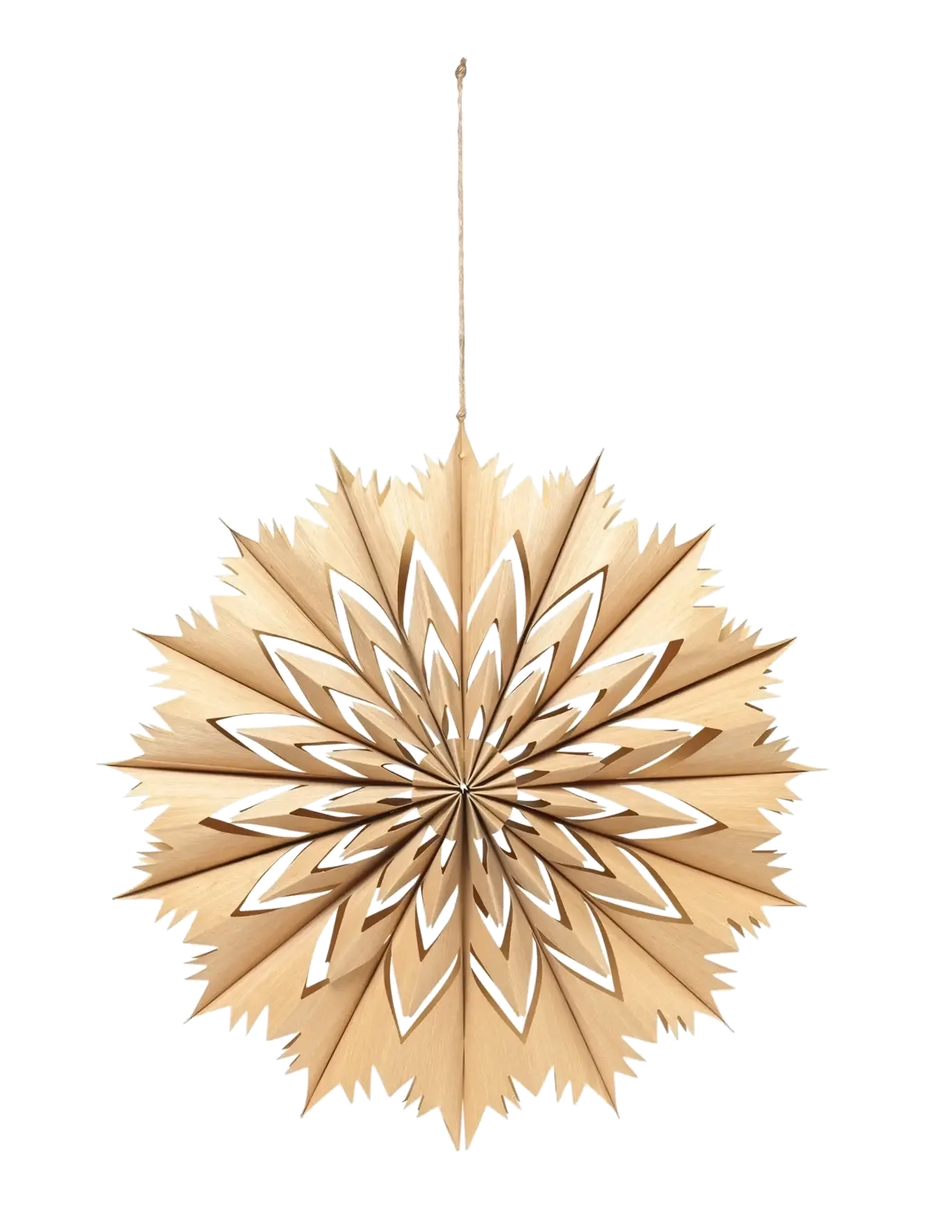 Broste Copenhagen Venja Star Ornament - Christmas - NATURAL / beige