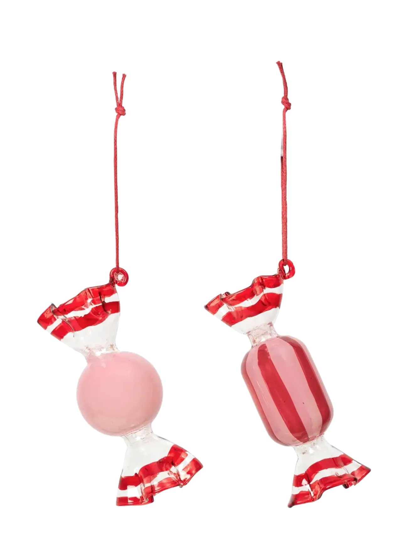 Broste Copenhagen Candy Ornaments - Broste Copenhagen - DUSTY PINK/POMPEIAN RED / pink/rose