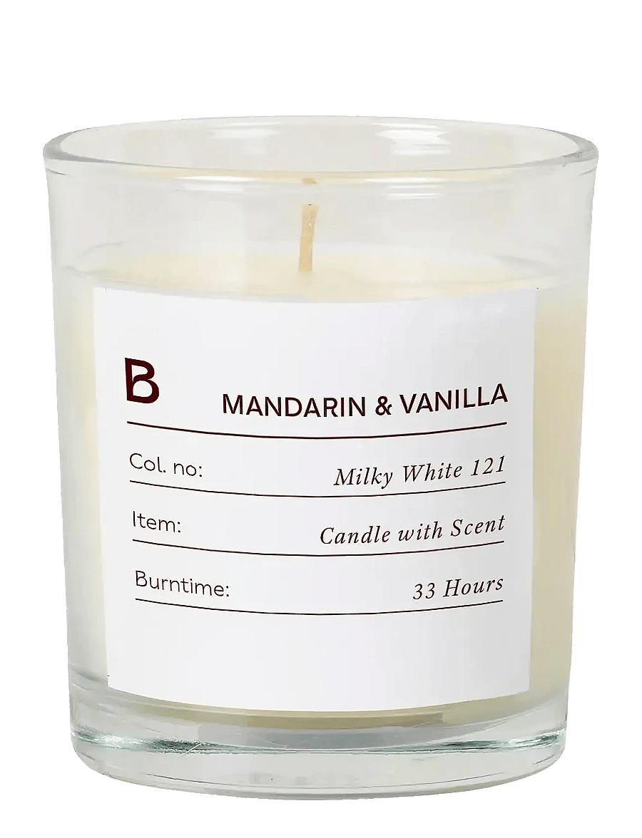Broste Copenhagen - Sense Scented Candle - above 500kr - white/scent manderin / vanilla - 0
