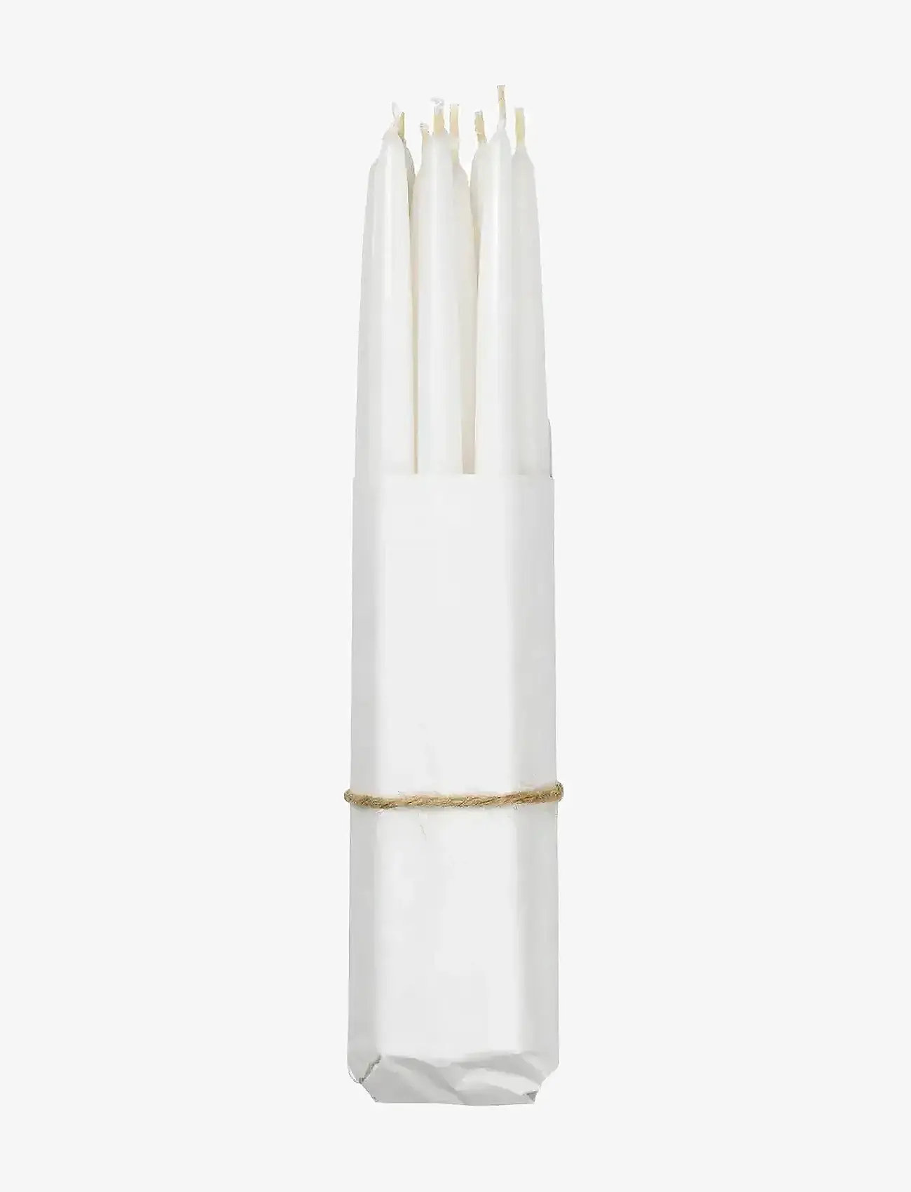 Broste Copenhagen - Smooth Taper Candle - pure white - 0