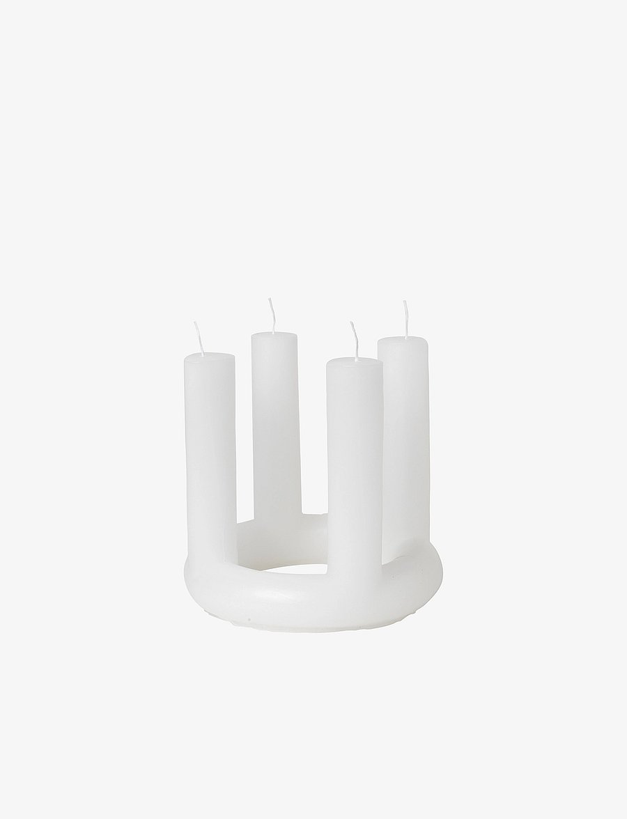 Broste Copenhagen - FIGURE CANDLE 'LUCILLE' - advendiküünlad - pure white - 1