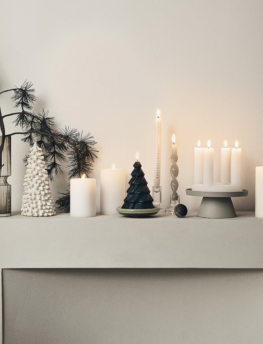 Broste Copenhagen - FIGURE CANDLE 'LUCILLE' - advendiküünlad - pure white - 2