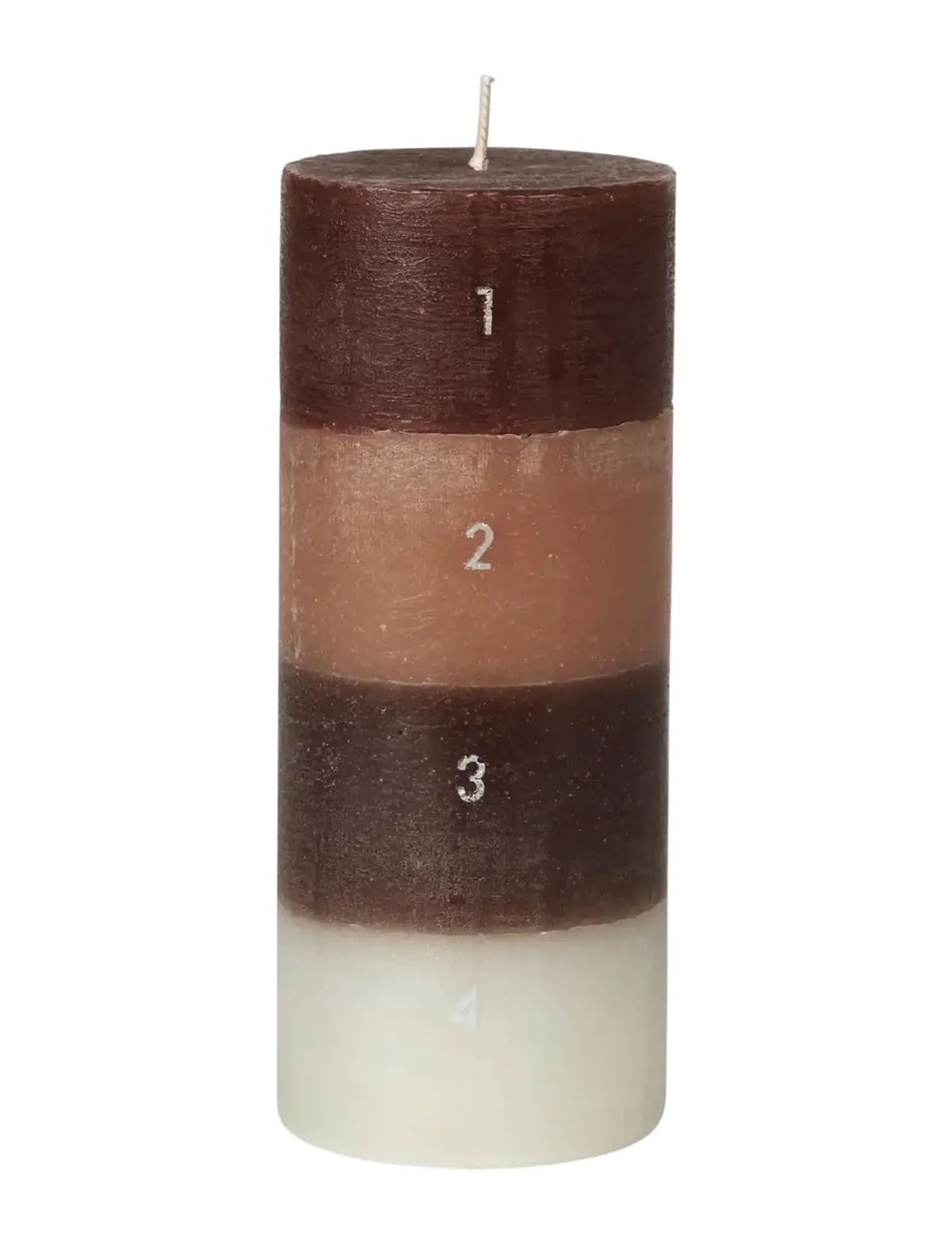 Broste Copenhagen | Colourblock Calendar Candle | Ø 7 cm