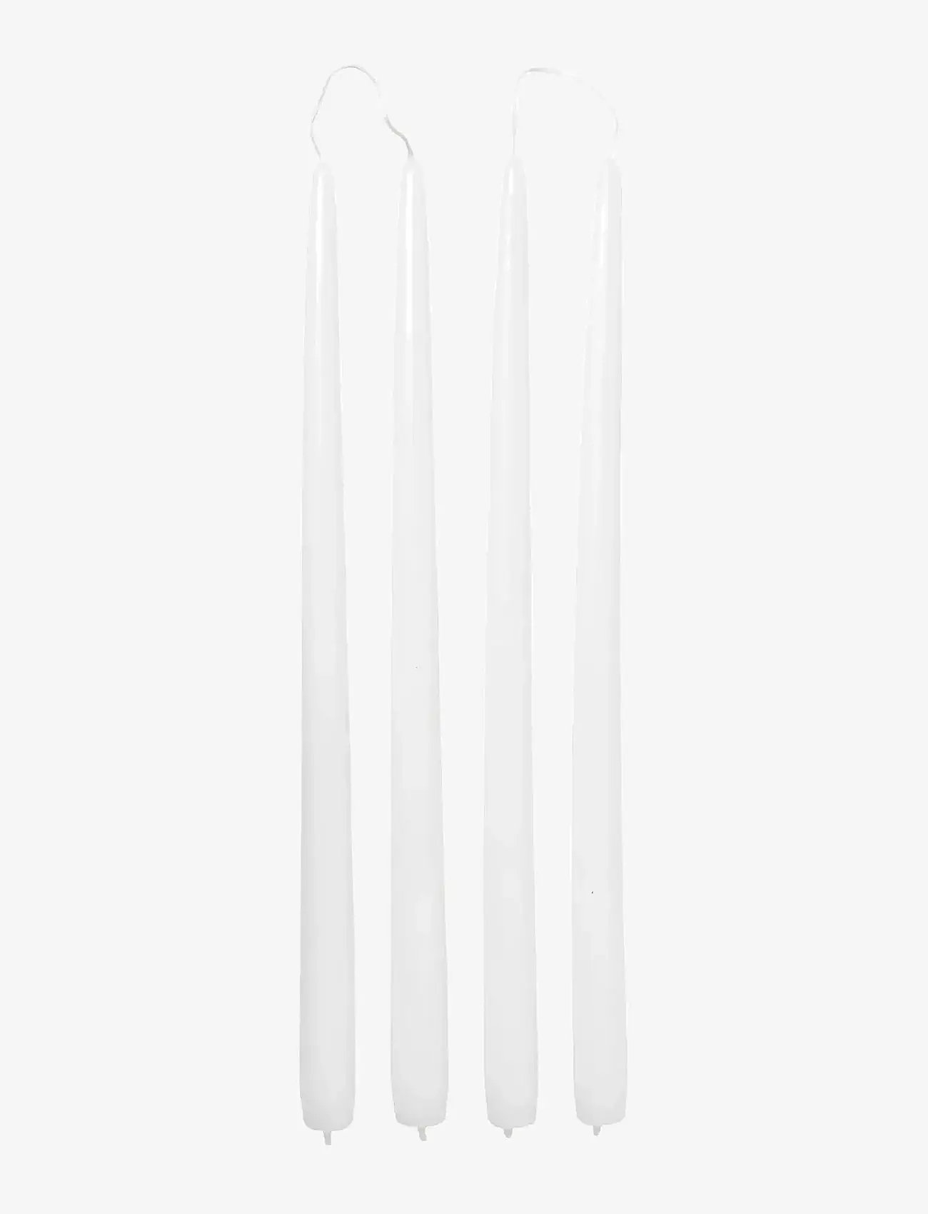 Broste Copenhagen - Smooth Taper Candle - die niedrigsten preise - pure white - 0