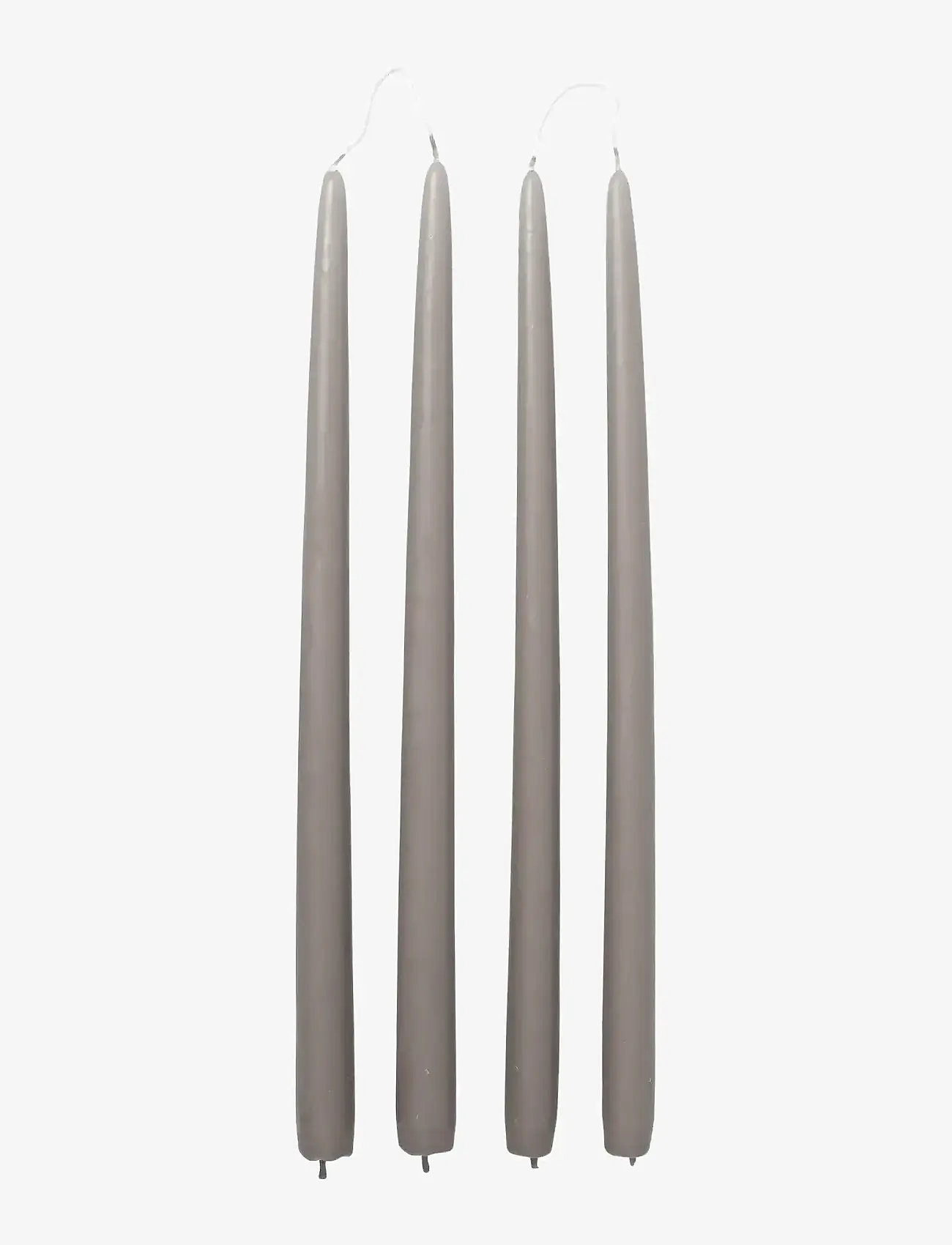 Broste Copenhagen - Smooth Taper Candle - lägsta priserna - linen - 0