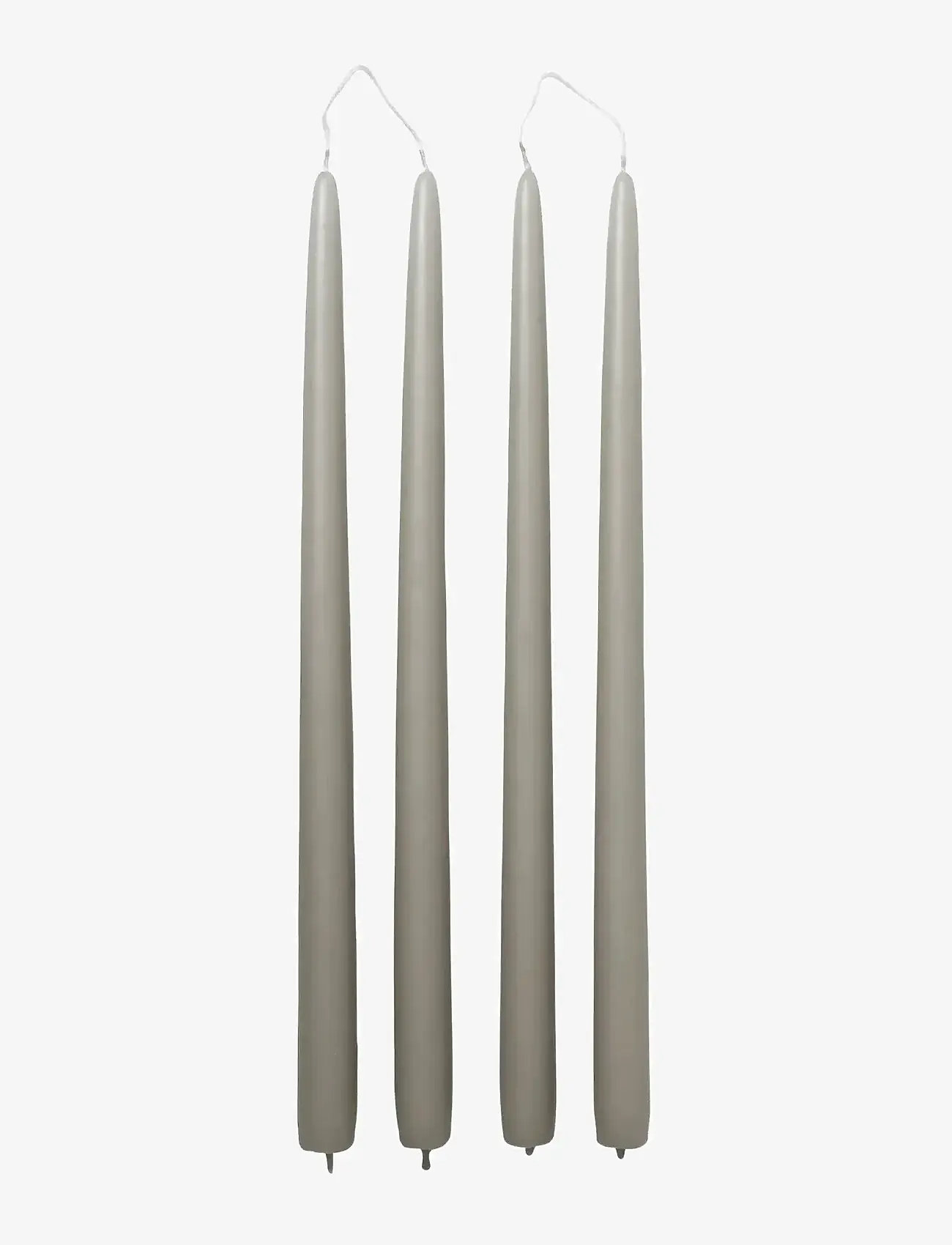 Broste Copenhagen - Smooth Taper Candle - lowest prices - rainy day grey - 0