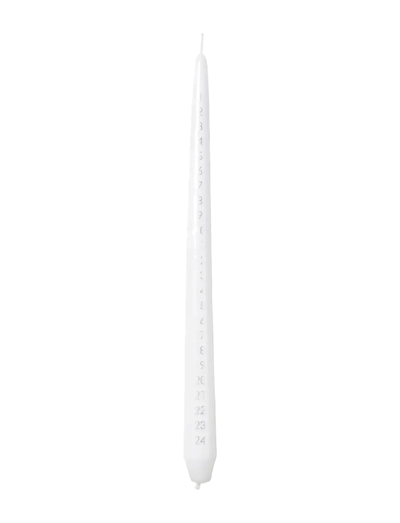 Broste Copenhagen Taper Calendar Candle, H:33 cm, Christmas Decoration, Weiß - Advents Candles, Homeware