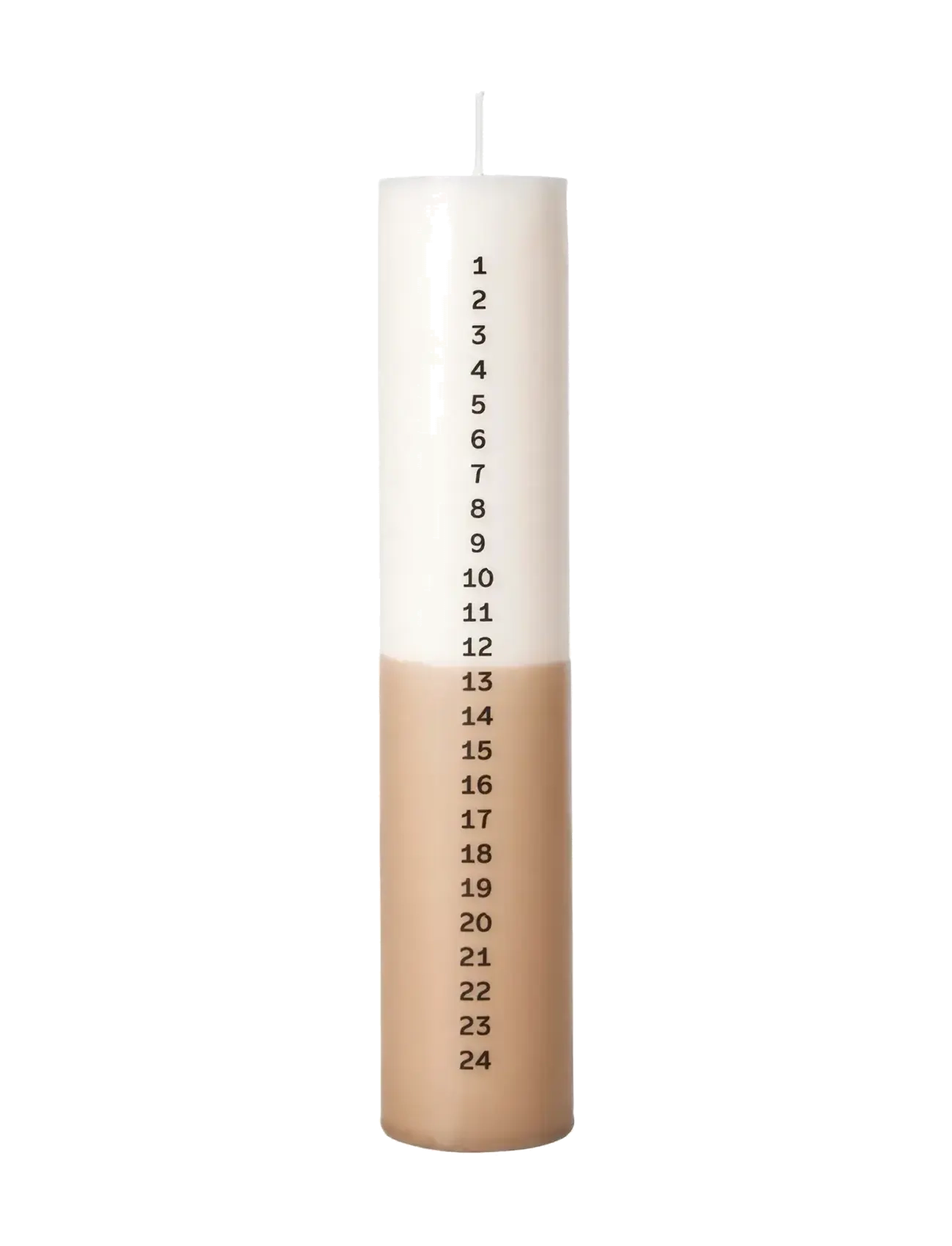BROSTE COPENHAGEN Duo Calendar Candle Weiß - H:25CM - Unisex