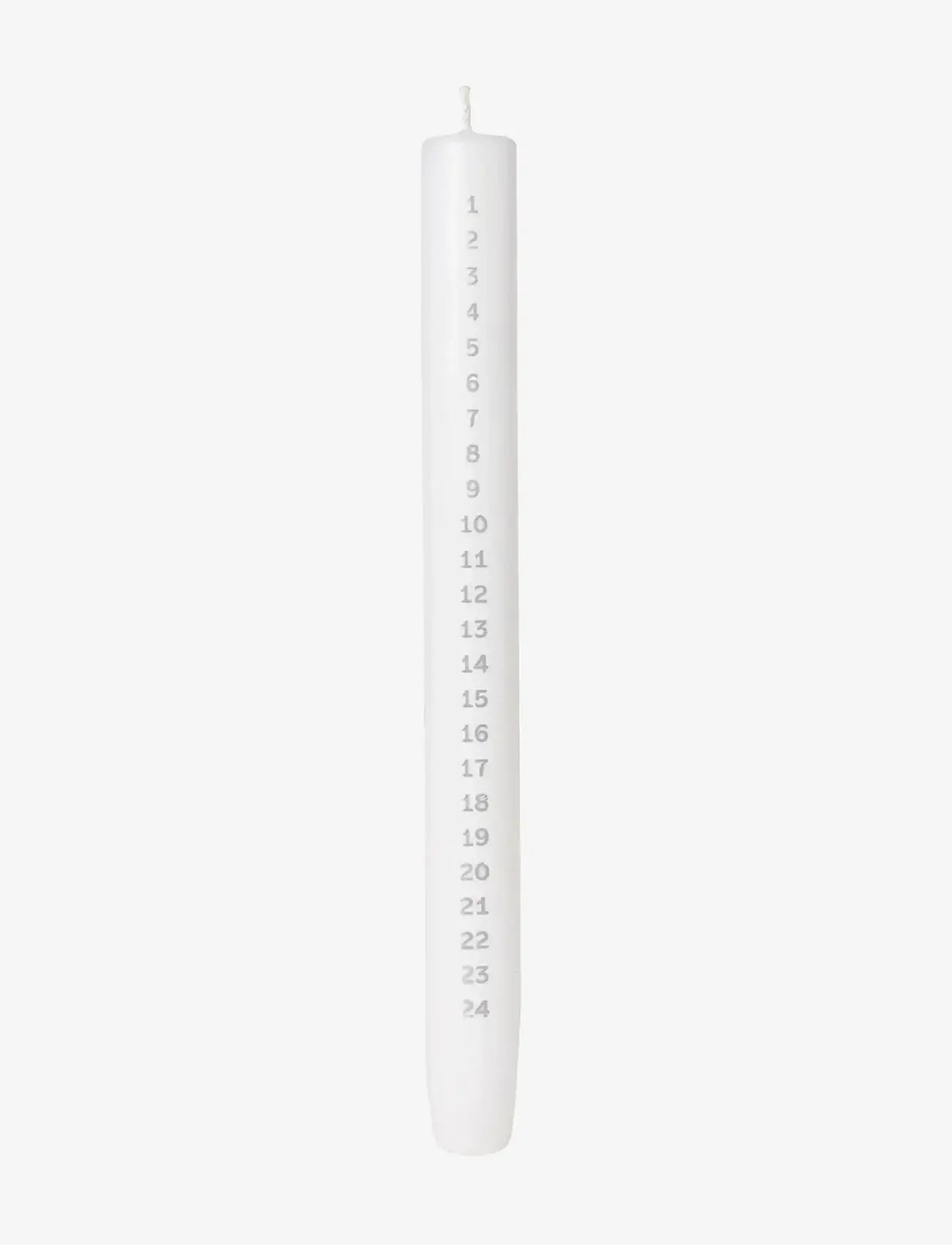 Broste Copenhagen - Signature Calendar Candle - osta hinna alusel - white with silver numbers - 0