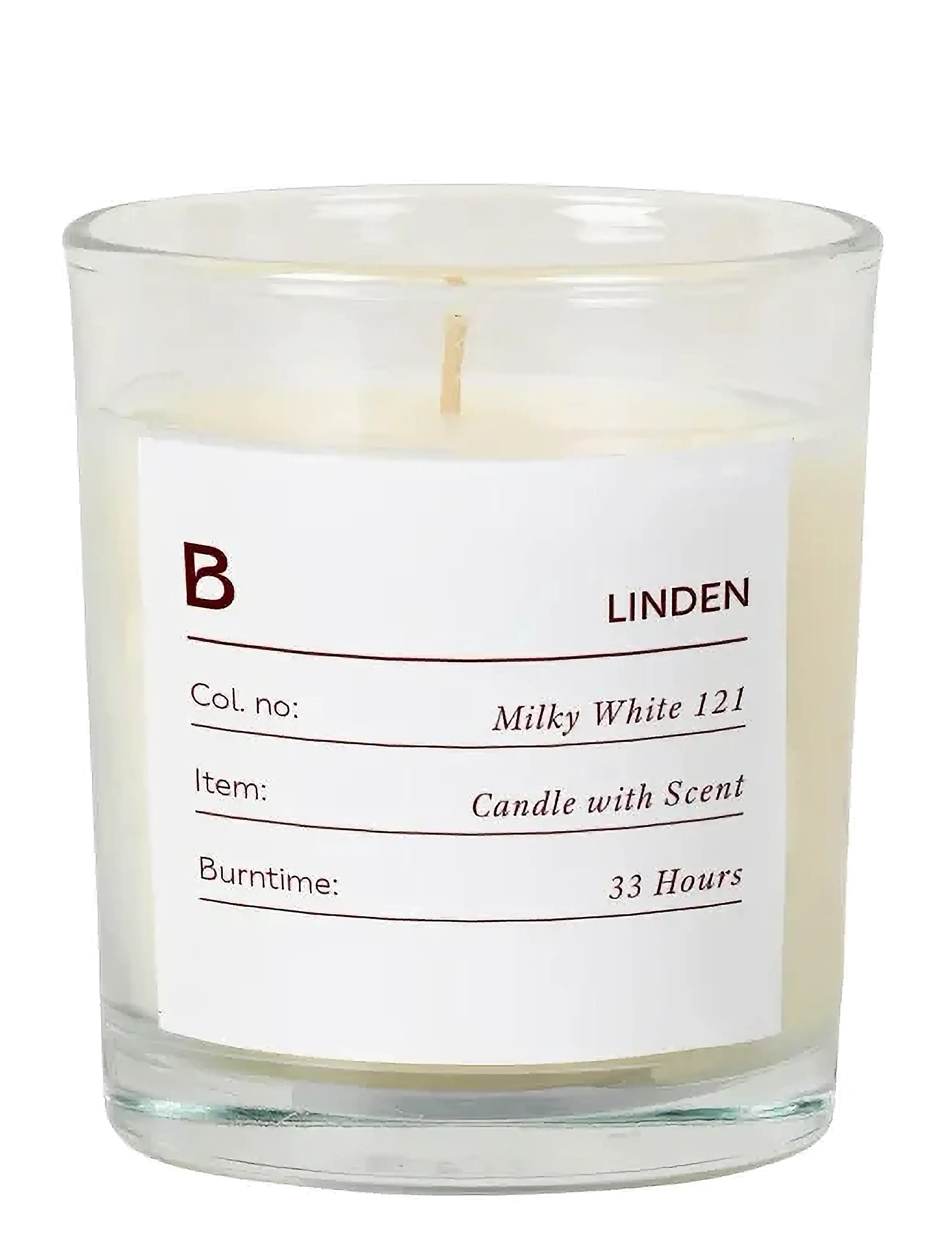 Broste Copenhagen Sense Scented Candle, Ø 7.4 cm, Candles, Creme - Block Homeware