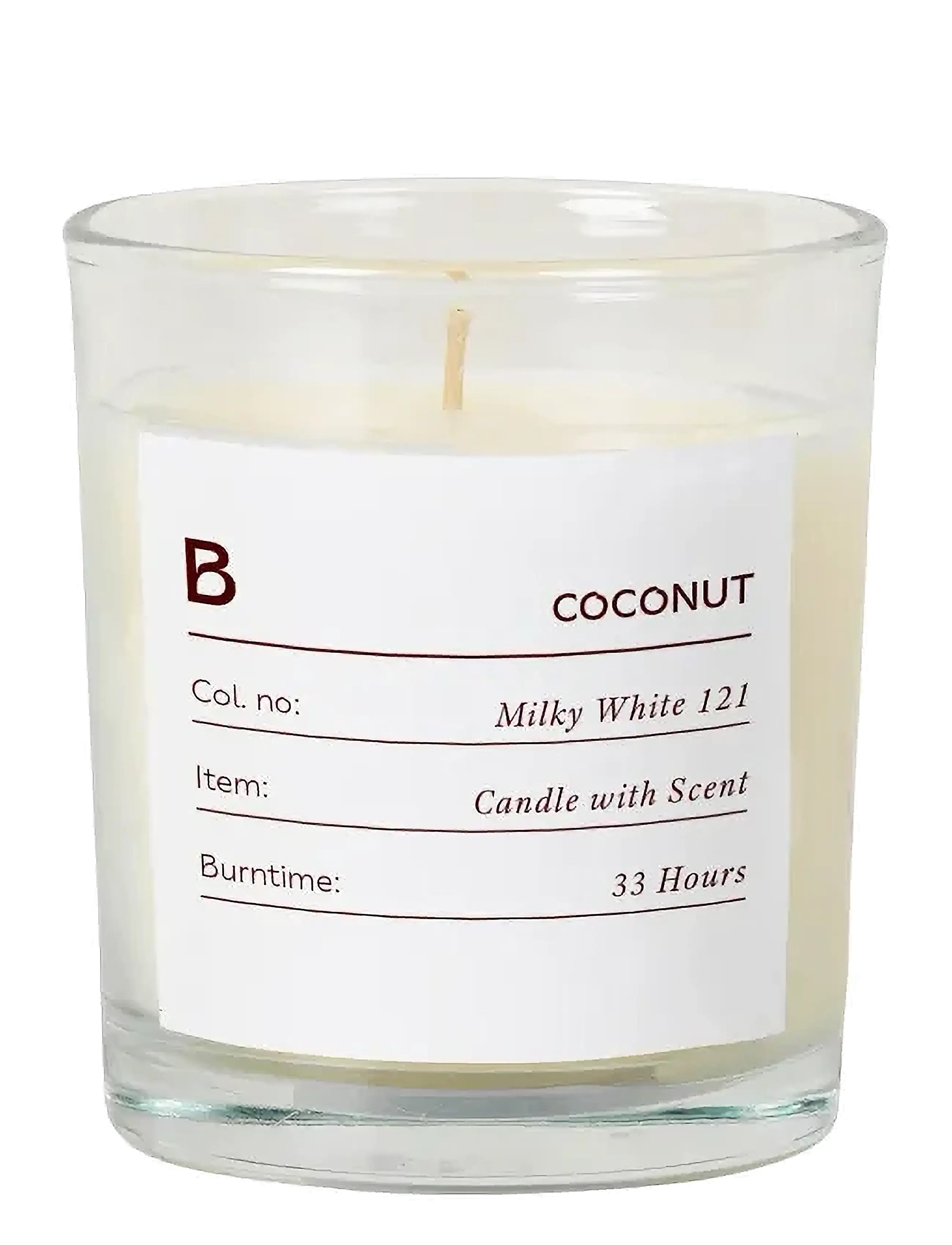 Broste Copenhagen Sense Scented Candle, Ø 7.4 cm, Candles, Creme - Block Homeware