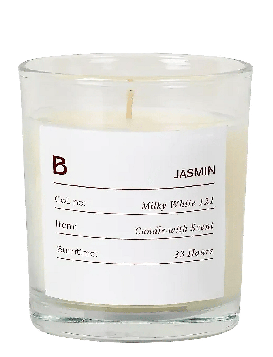 Broste Copenhagen - Sense Scented Candle - above 500kr - white/scent jasmin - 0