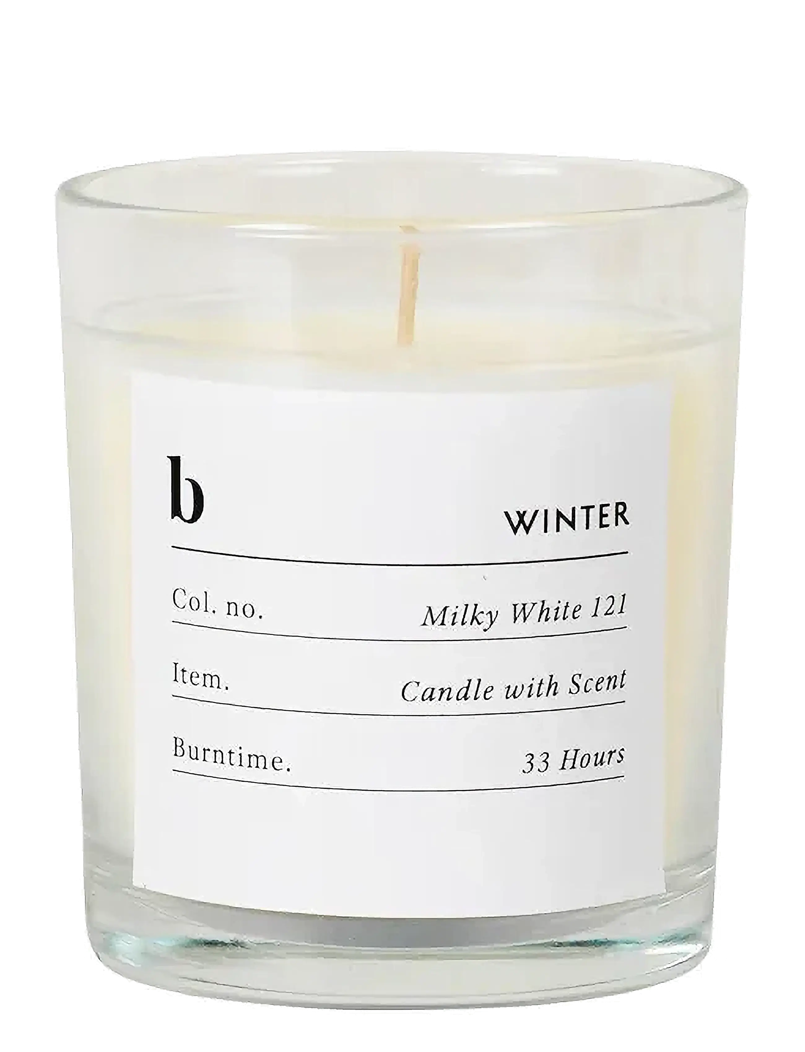 Broste Copenhagen Sense Scented Candle, Ø 7.4 cm, Candles, Creme - Block Homeware