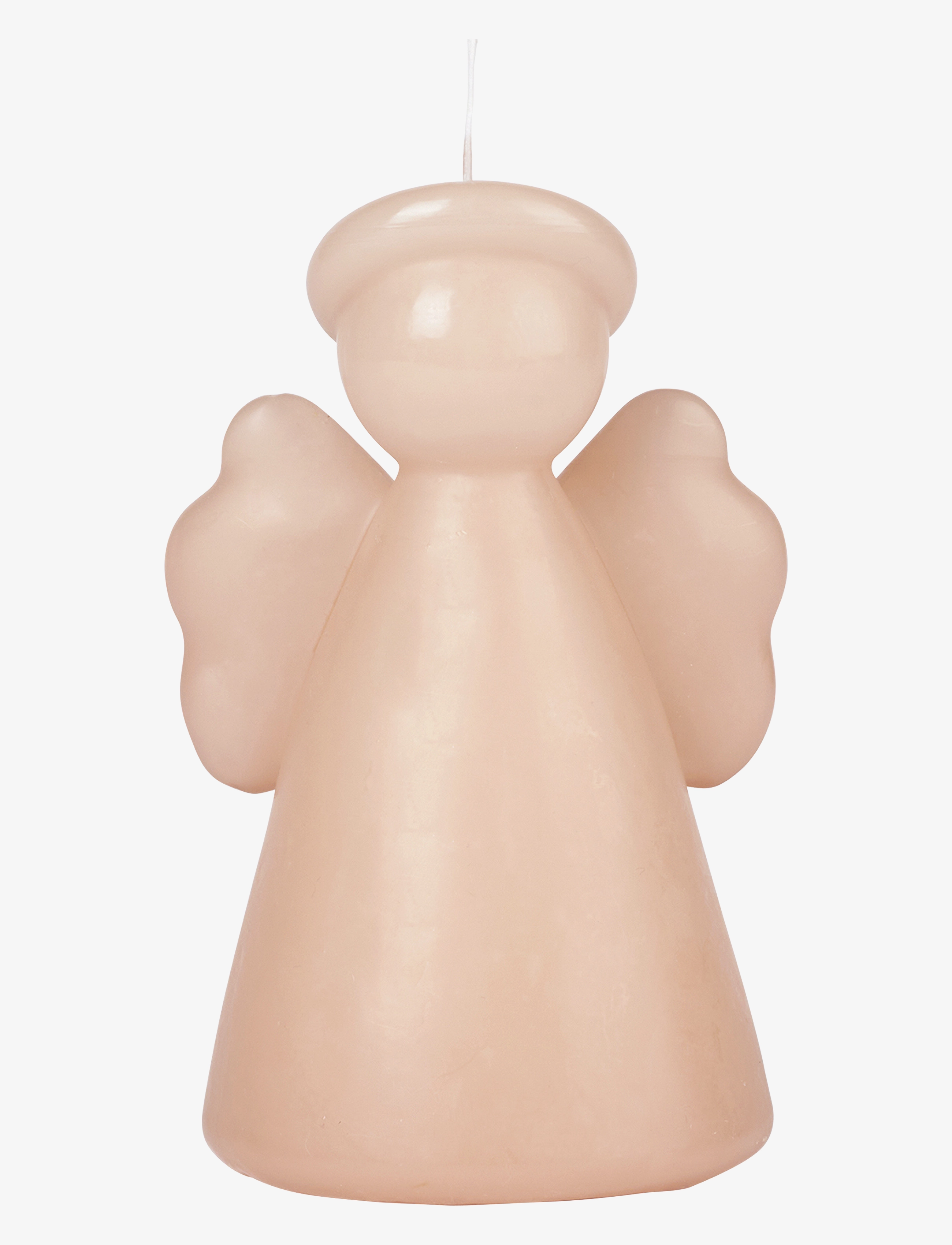 Broste Copenhagen Angel Sculpture Candle - Candles - DUSTY PEACH ROSE / pink/rose