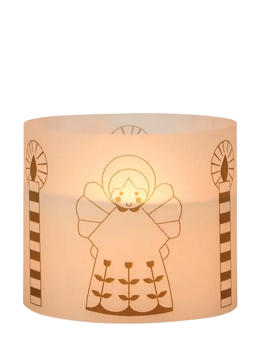 Broste Copenhagen - Fairy Tale Parchment Candle - Świeczniki adwentowe - white/gold - 1