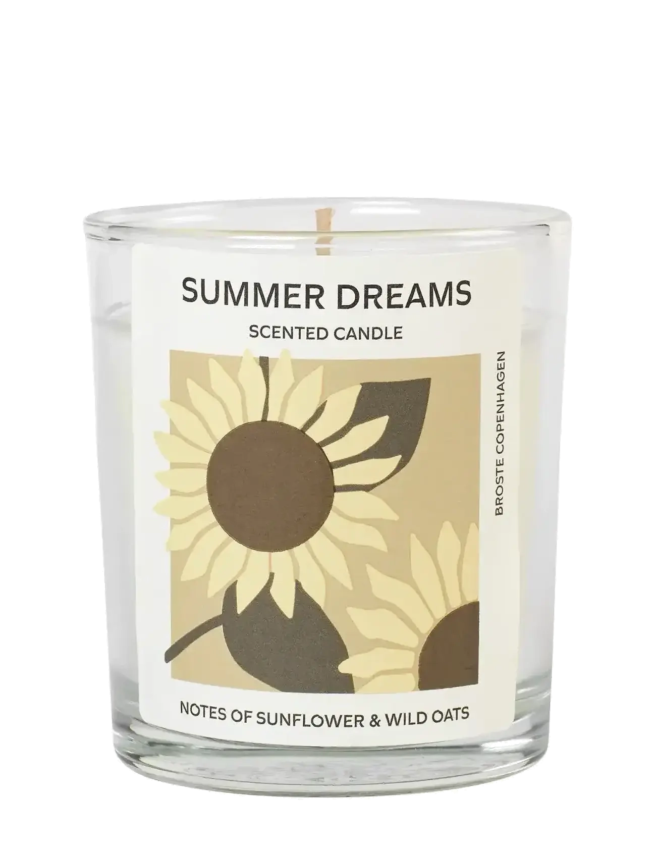 Broste Copenhagen Summer Dreams Scented Candle, Scented Candles, Hvid, Str: Ø 7.4 CM