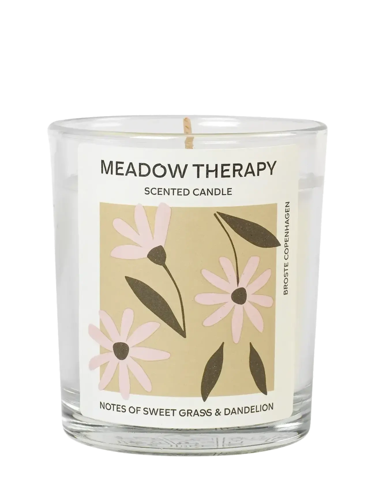 Broste Copenhagen Meadow Therapy Scented Candle, Ø 7.4 cm, Multi/patterned, Stearinlys > Bloklys, Unisex