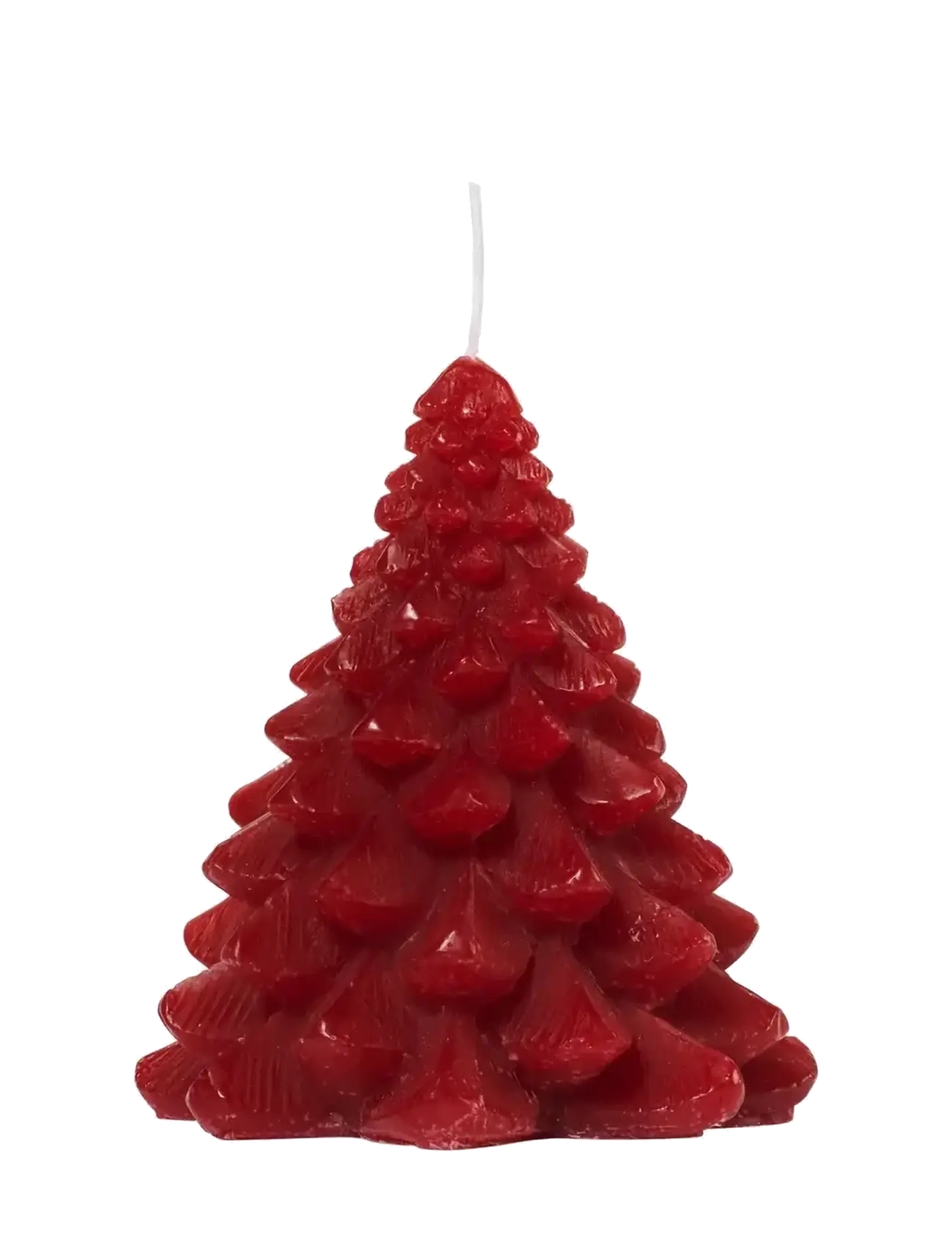 Broste Copenhagen Granny Christmas Tree Candle - Christmas - BURGUNDY / burgundy