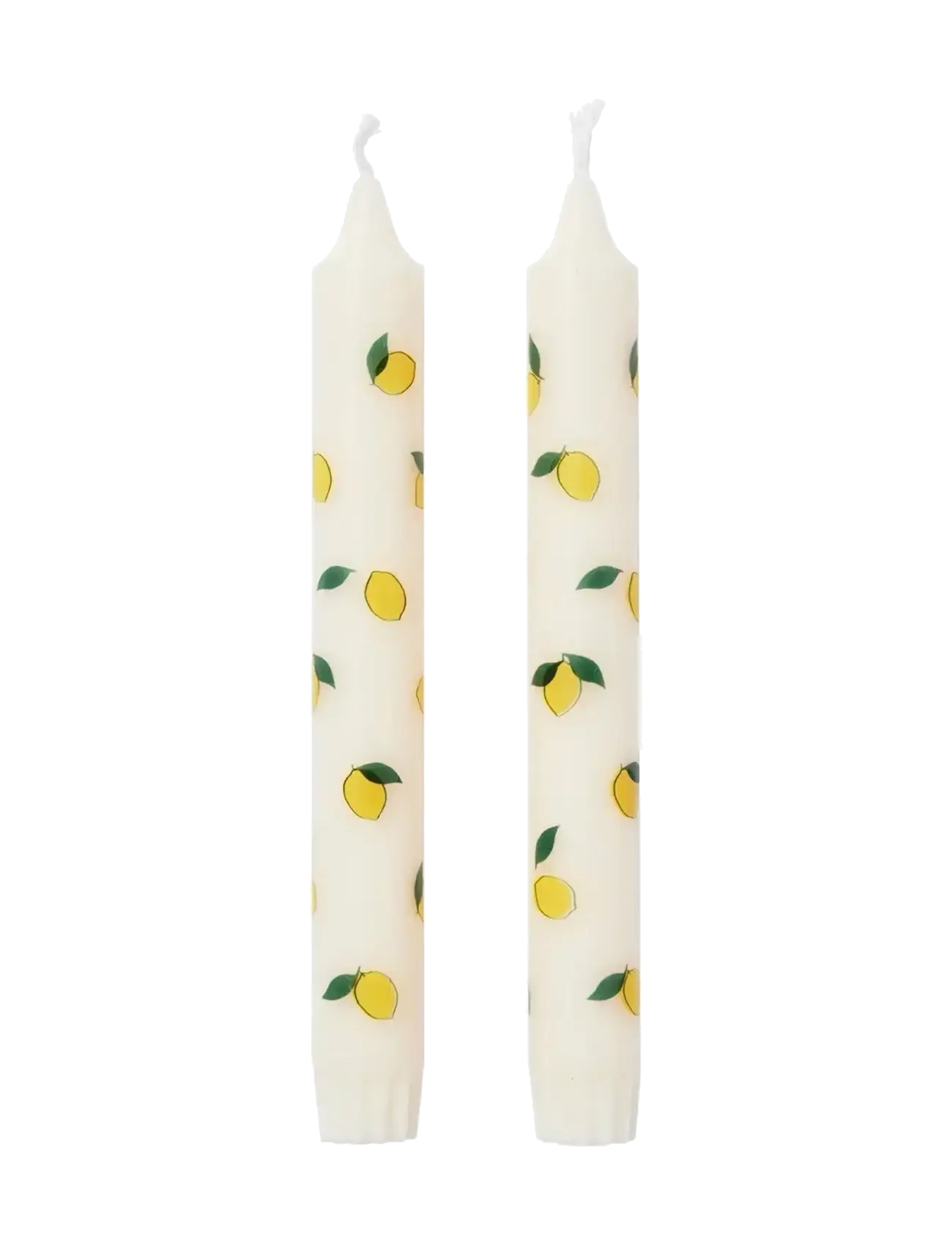 BROSTE COPENHAGEN Lemon Taper Candle Cream - H19CM - Unisex