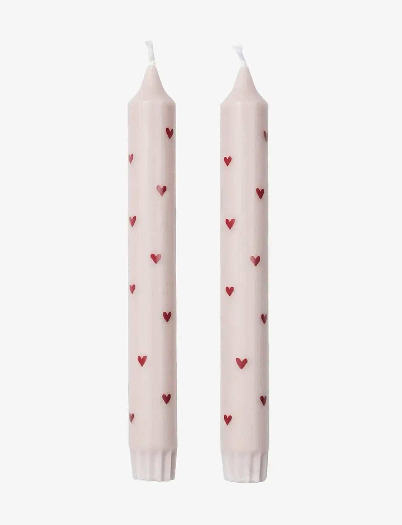 Broste Copenhagen - Amor  Taper Candle - lysestager - light pink/red - 0