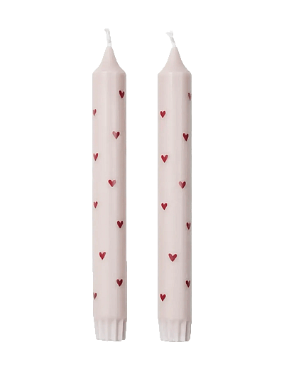 Broste Copenhagen Amor Taper Candle - Skoða allt - LIGHT PINK/RED / pink/rose