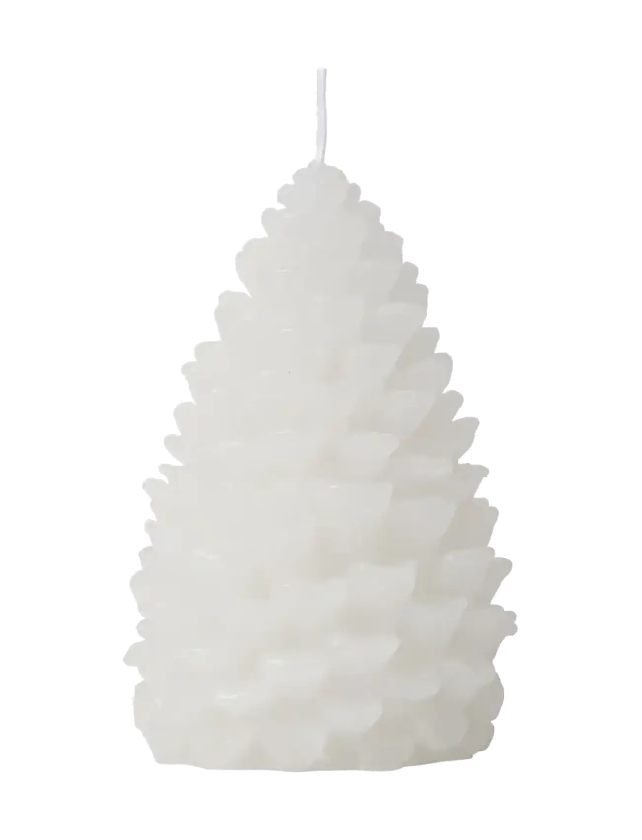 Broste Copenhagen Pine Figure Candle - Christmas - WHITE / white