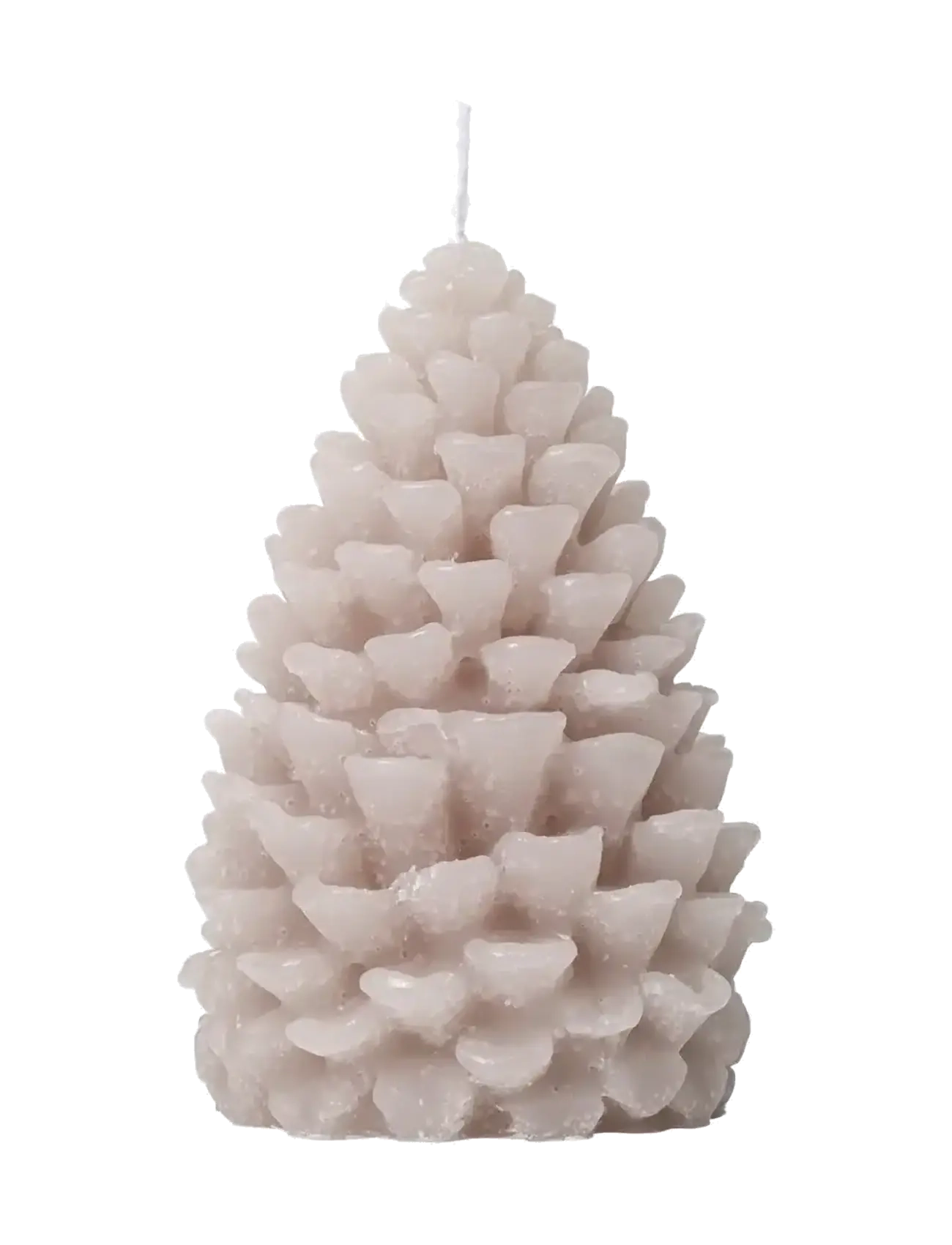 Broste Copenhagen Pine Figure Candle - Christmas - LINEN / beige