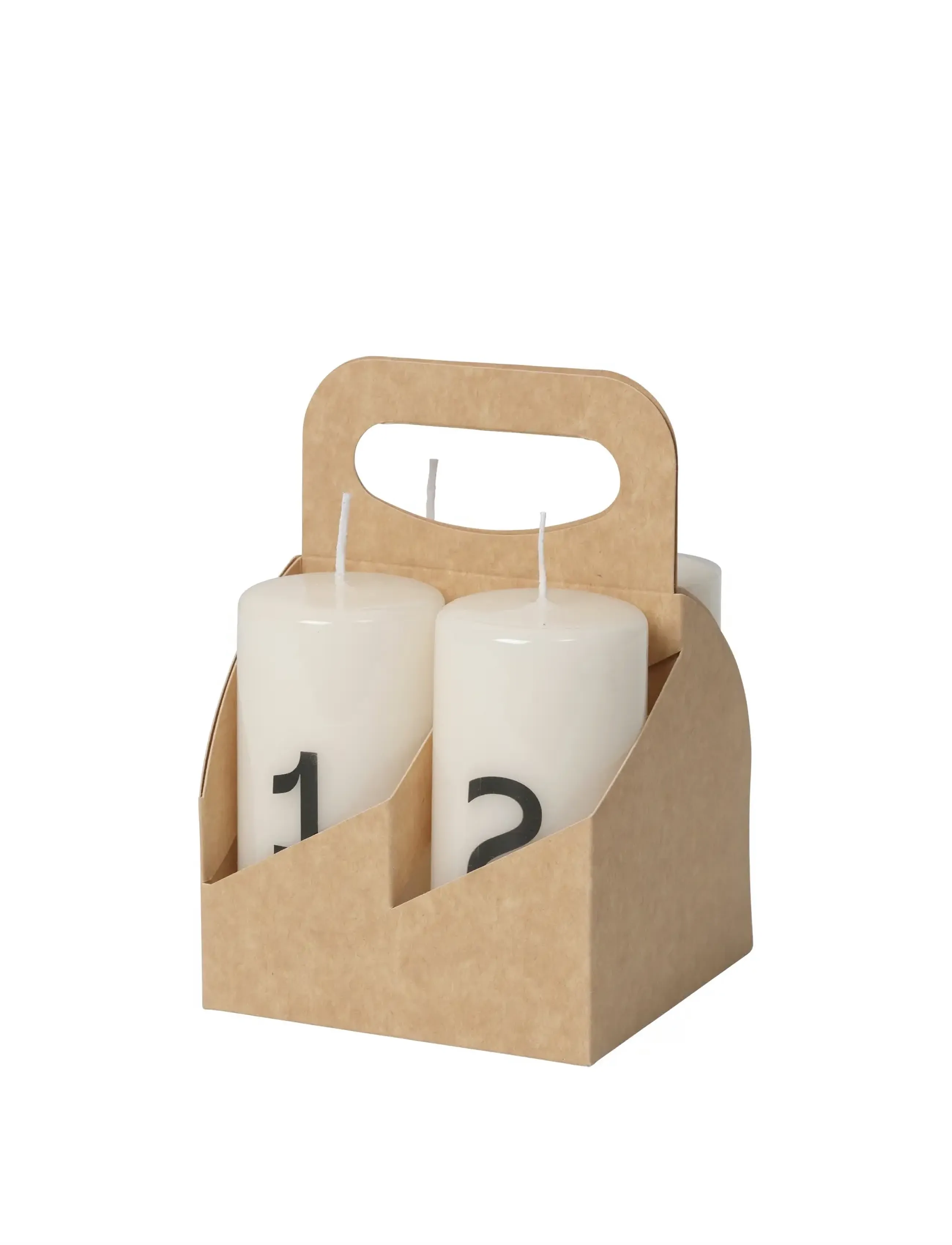 Broste Copenhagen - Advent Calender Candle Glossy - white/black - 0