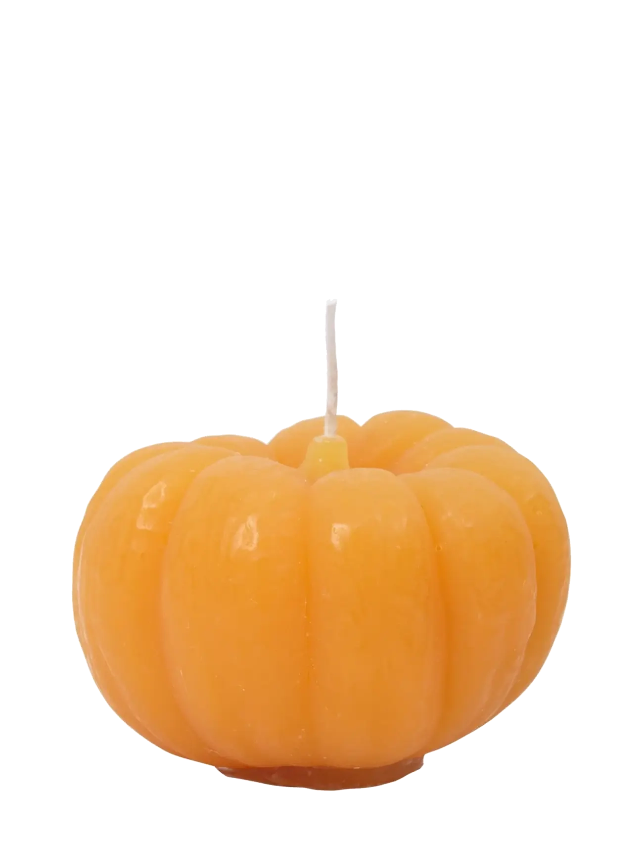 Broste Copenhagen Pumpkin Figure Candle - Konfirmation - ORANGE / orange