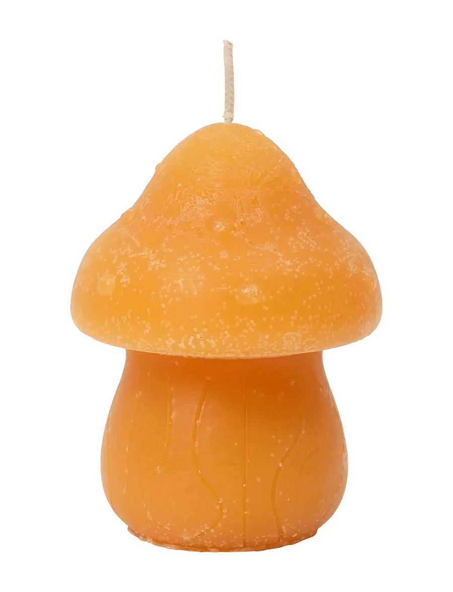 Broste Copenhagen - Mushroom Figure Candle - cilindrinės žvakės - orange - 1