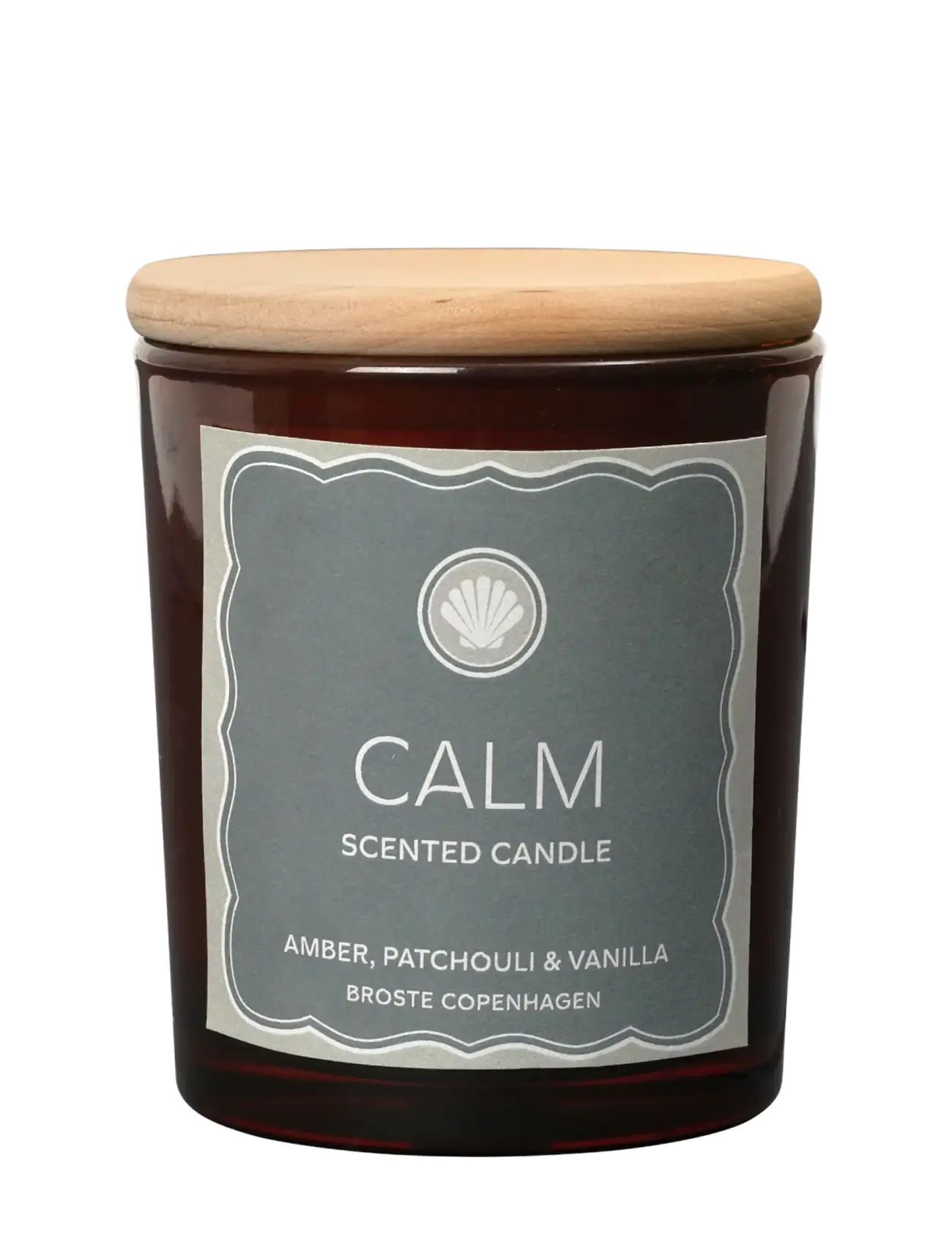 Broste Copenhagen Pure Scented Candle 'Calm' -  - WHITE / brown