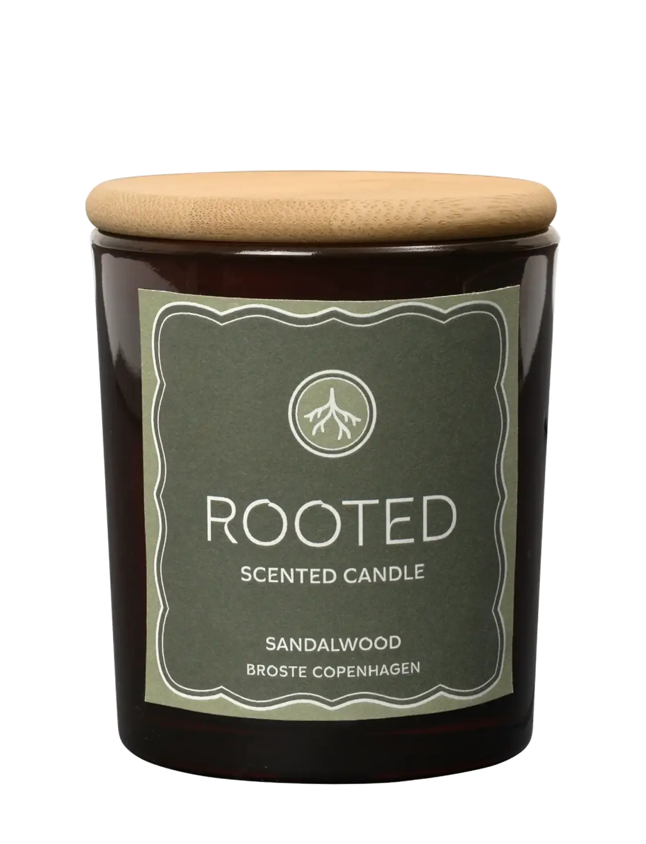 Broste Copenhagen Pure Scented Candle 'Rooted', Scented Candles, Brun, Str: H 8.3CM