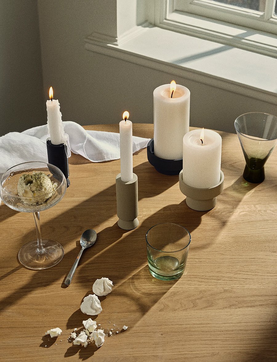 Broste Copenhagen - Church Pillar candle - vahast küünlad - antique white - 3