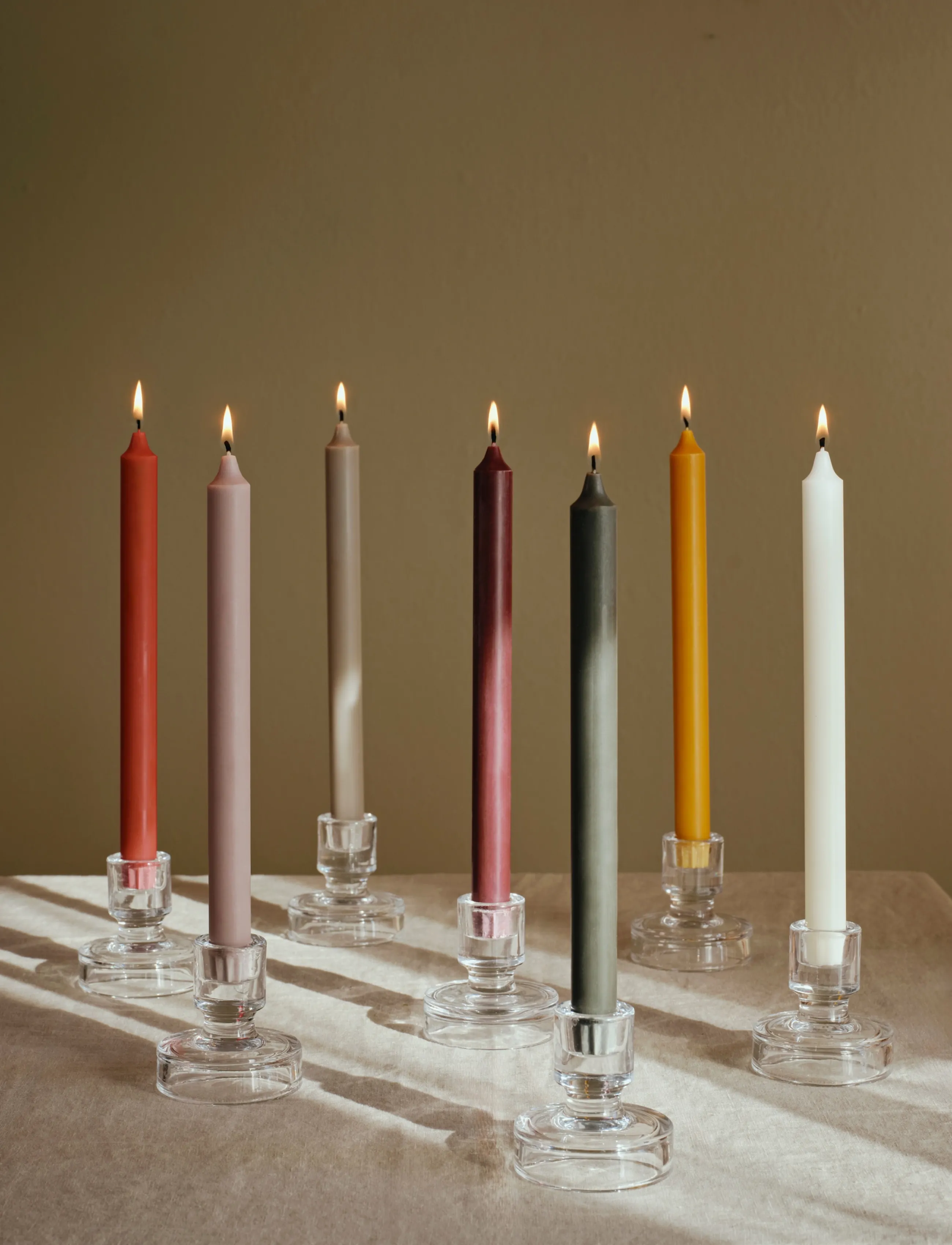 Broste Copenhagen Eco Taper Candle, H 28 cm, Orange, Candle & Tealight Holders > Candle Holders, Unisex