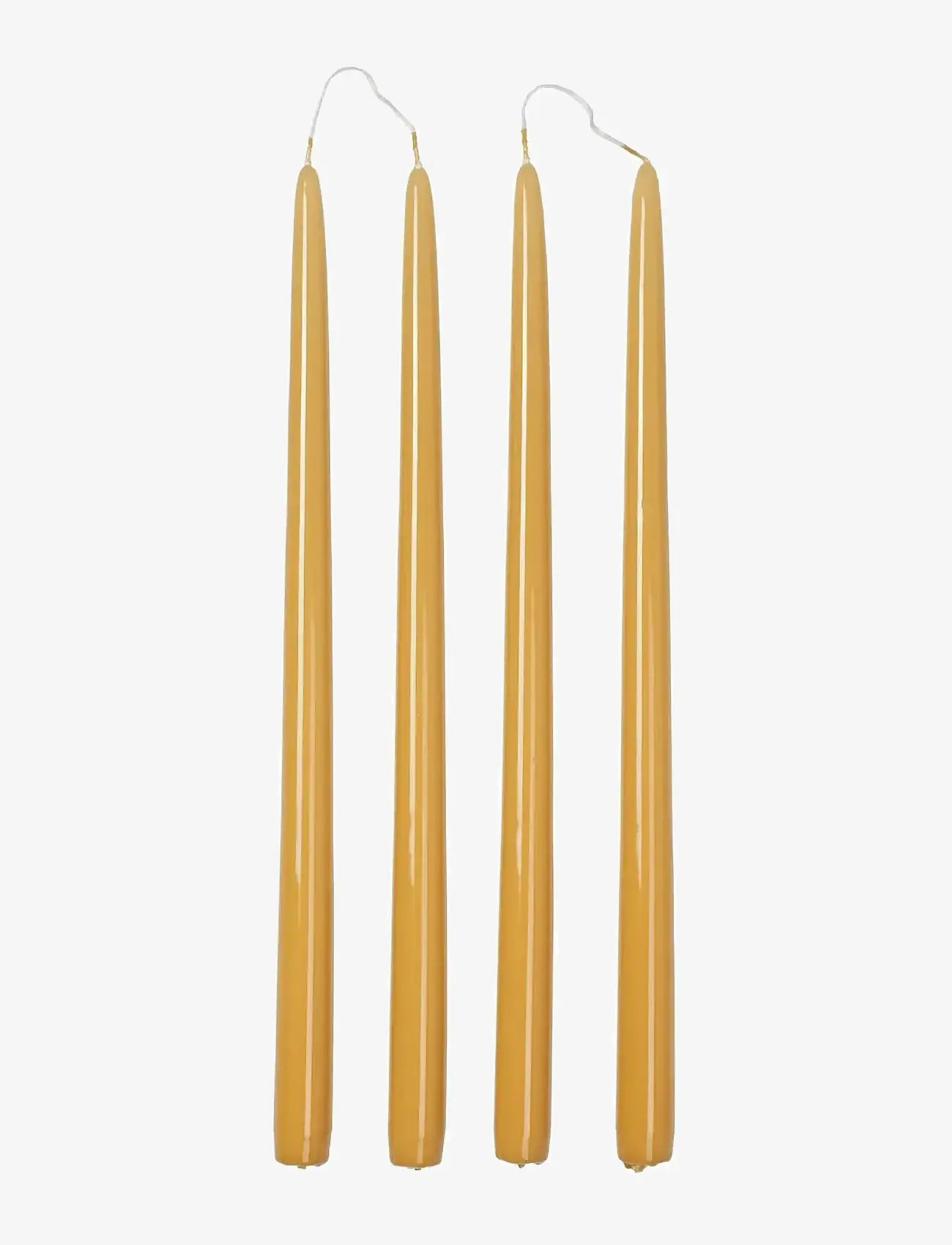 Broste Copenhagen - Smooth Taper Candle - tischkerzen - golden yellow - 0